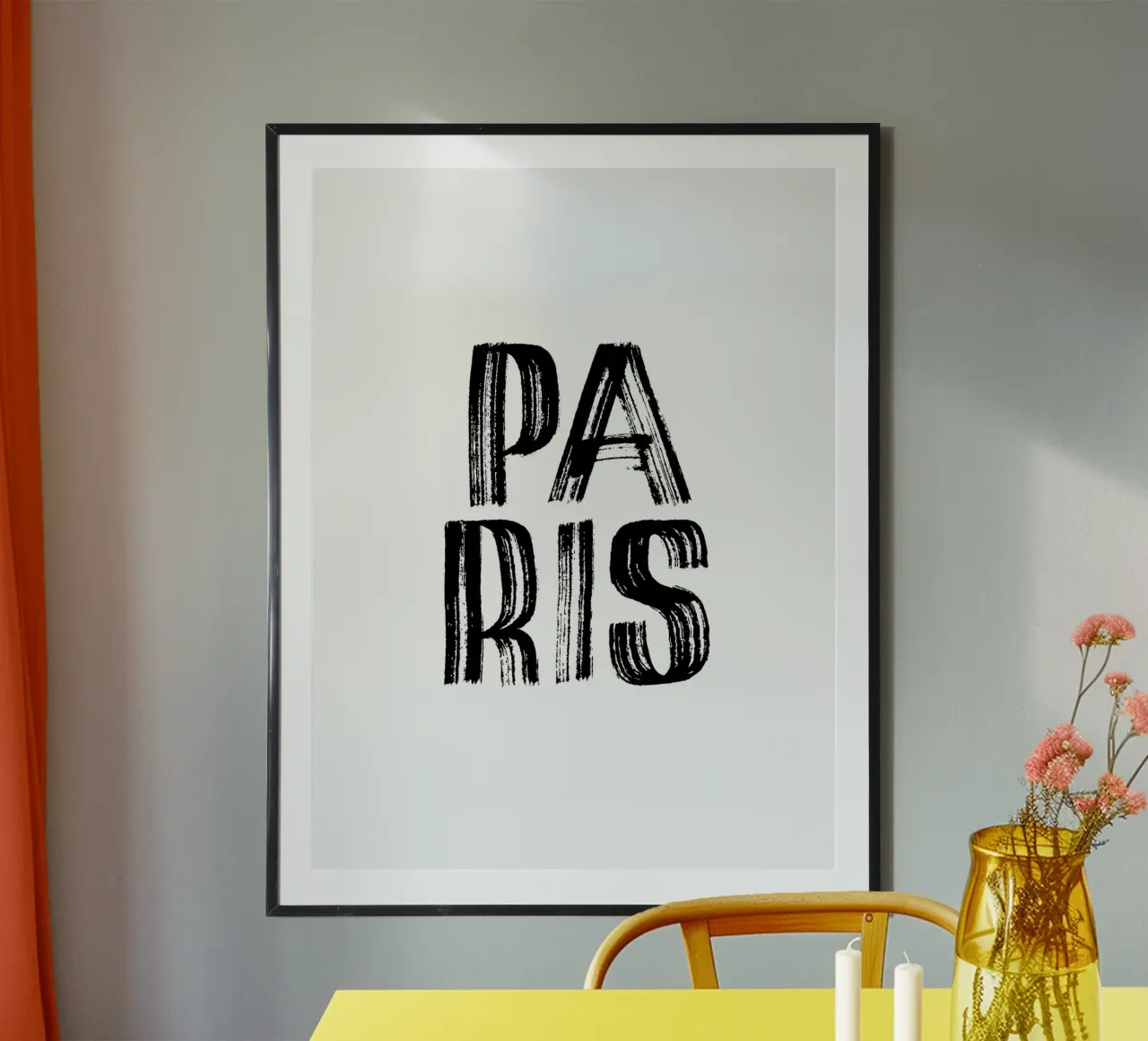 Paris 5 poster con telaio in plastica da The Type Club Tokyo