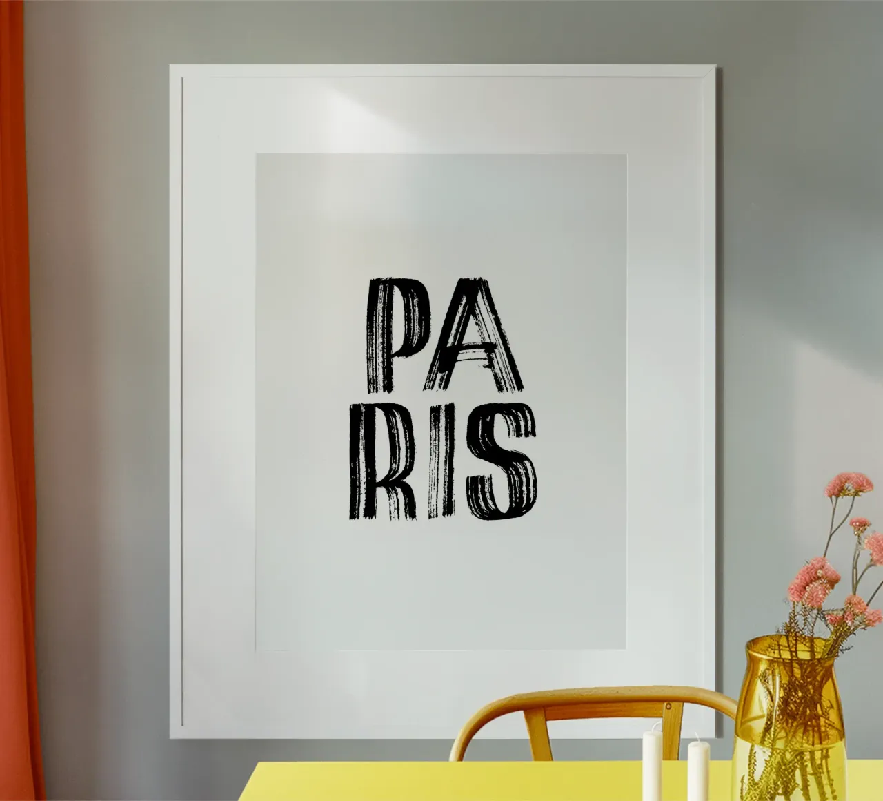 Paris 5 poster con telaio in plastica da The Type Club Tokyo