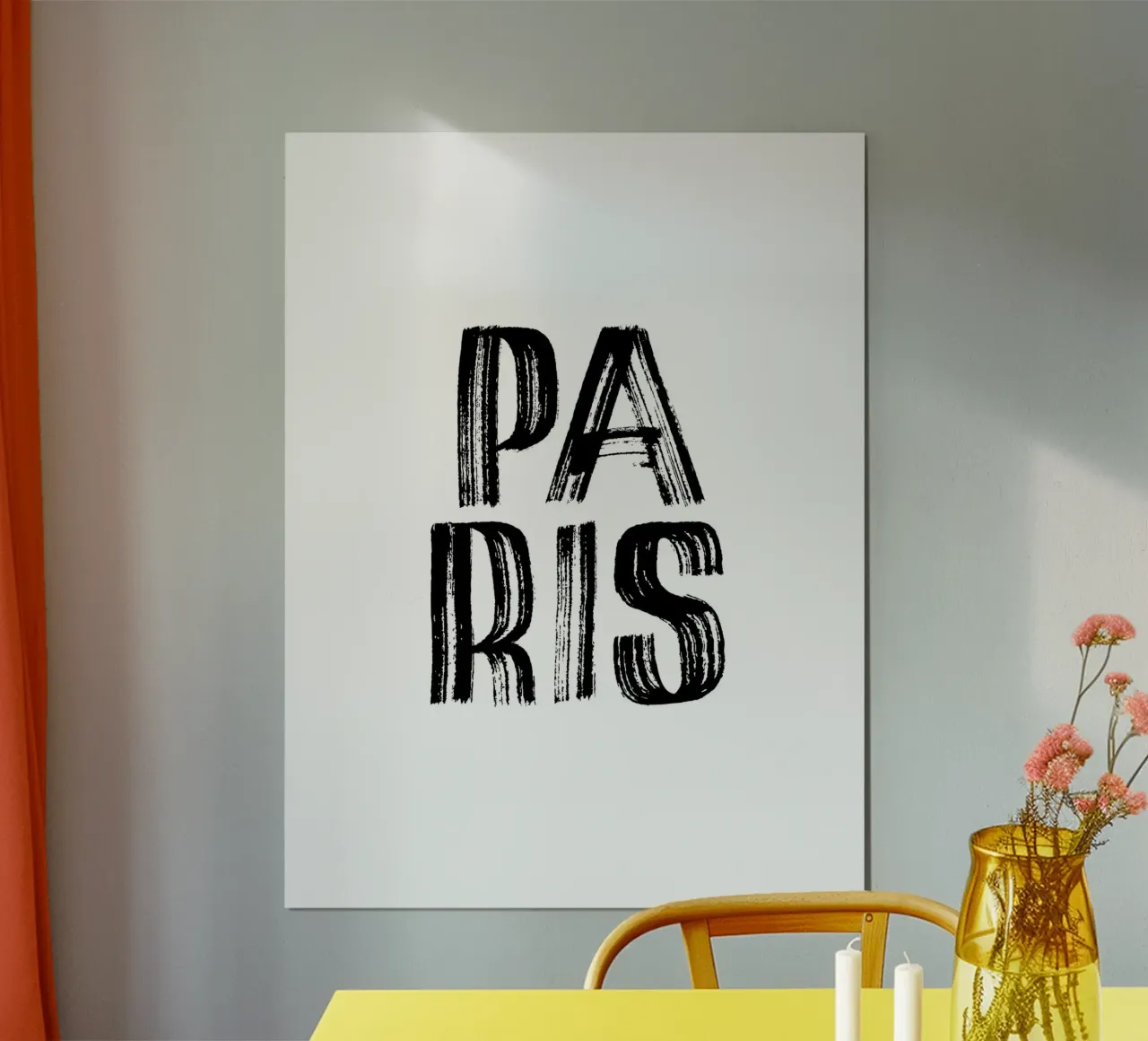 Paris 5 poster con telaio in plastica da The Type Club Tokyo