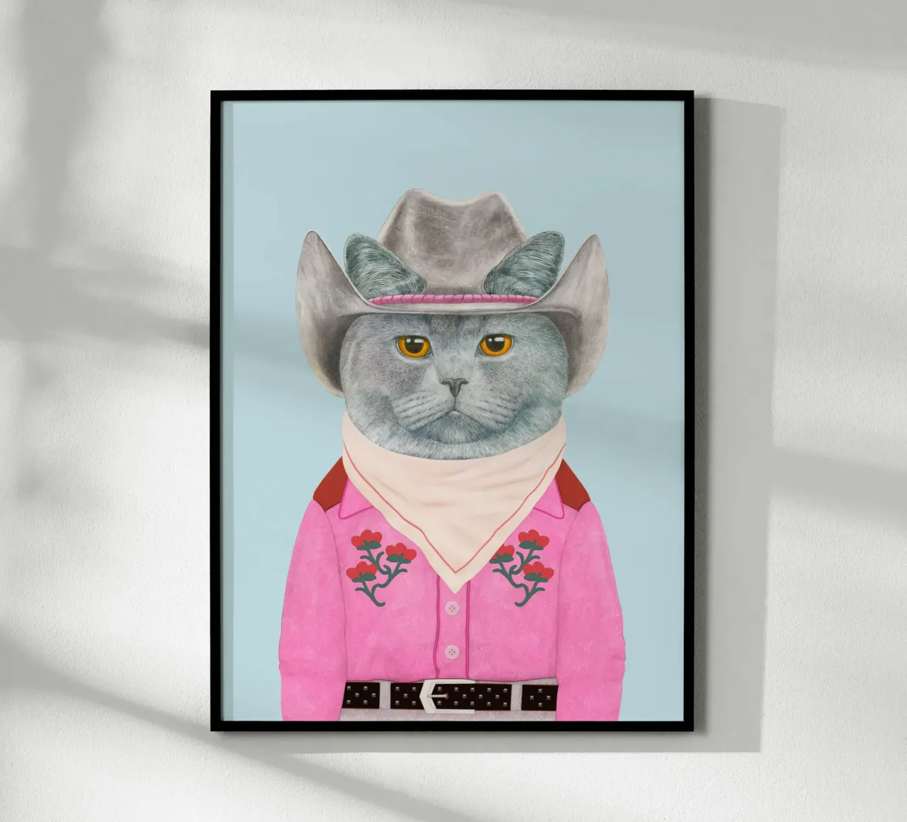 Cowboy Cat - Británico de pelo corto poster de Animal Crew