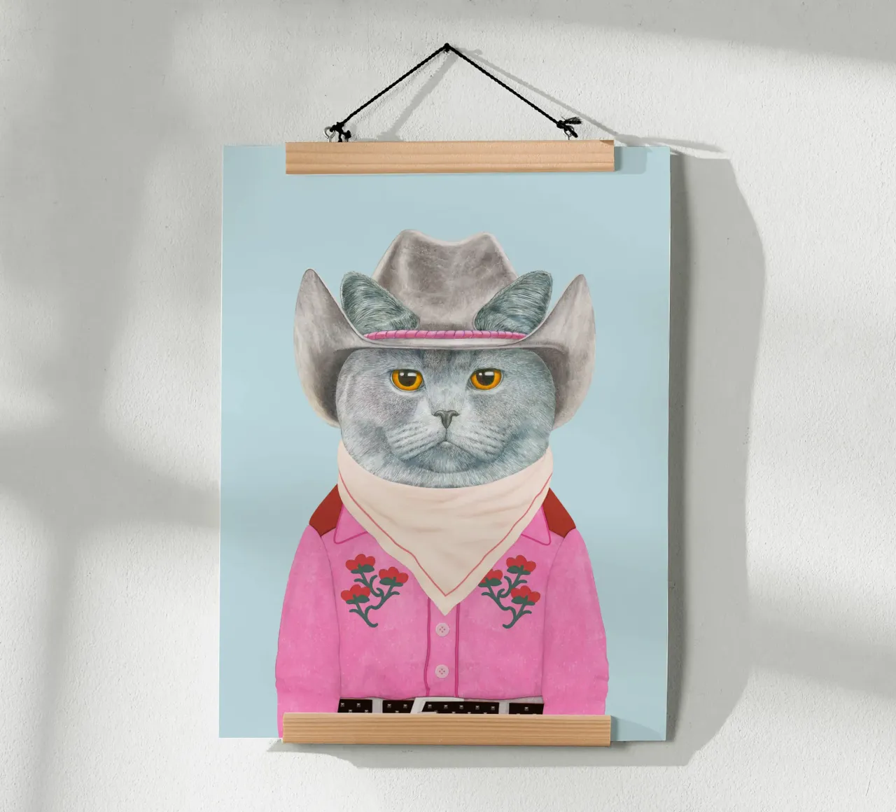 Cowboy Cat - Británico de pelo corto poster de Animal Crew