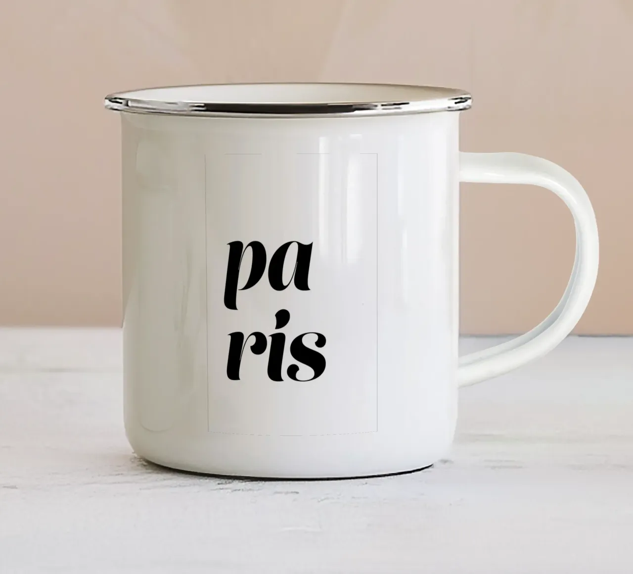 Paris 6 tazza in smalto da The Type Club Tokyo