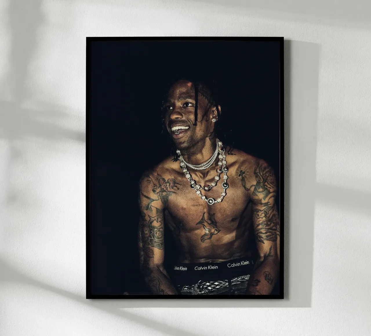 Travis Scott poster con telaio in legno da Musadad Shop