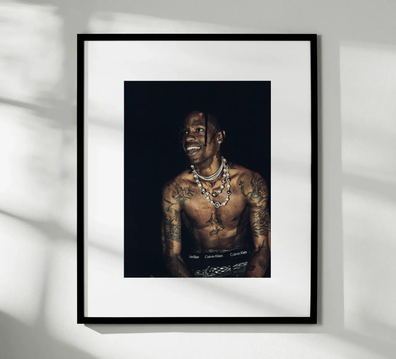 Travis Scott poster con telaio in legno da Musadad Shop