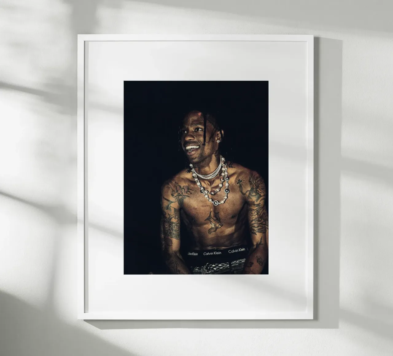 Travis Scott poster con telaio in legno da Musadad Shop