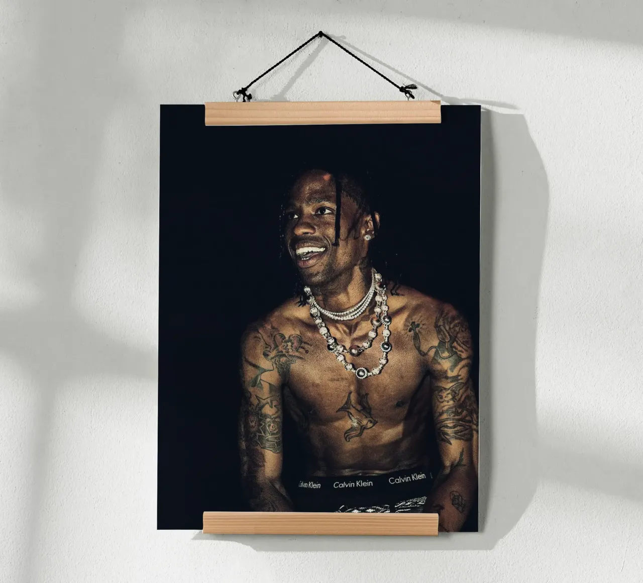 Travis Scott poster con telaio in legno da Musadad Shop