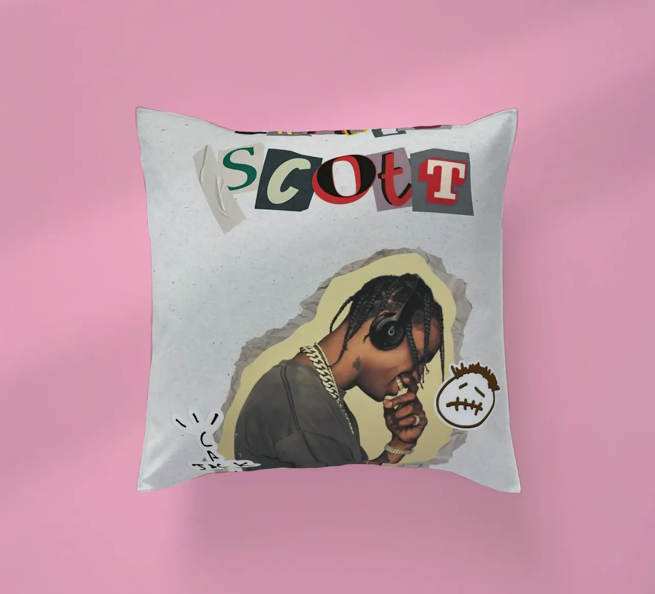 Travis Scott cuscino da Musadad Shop