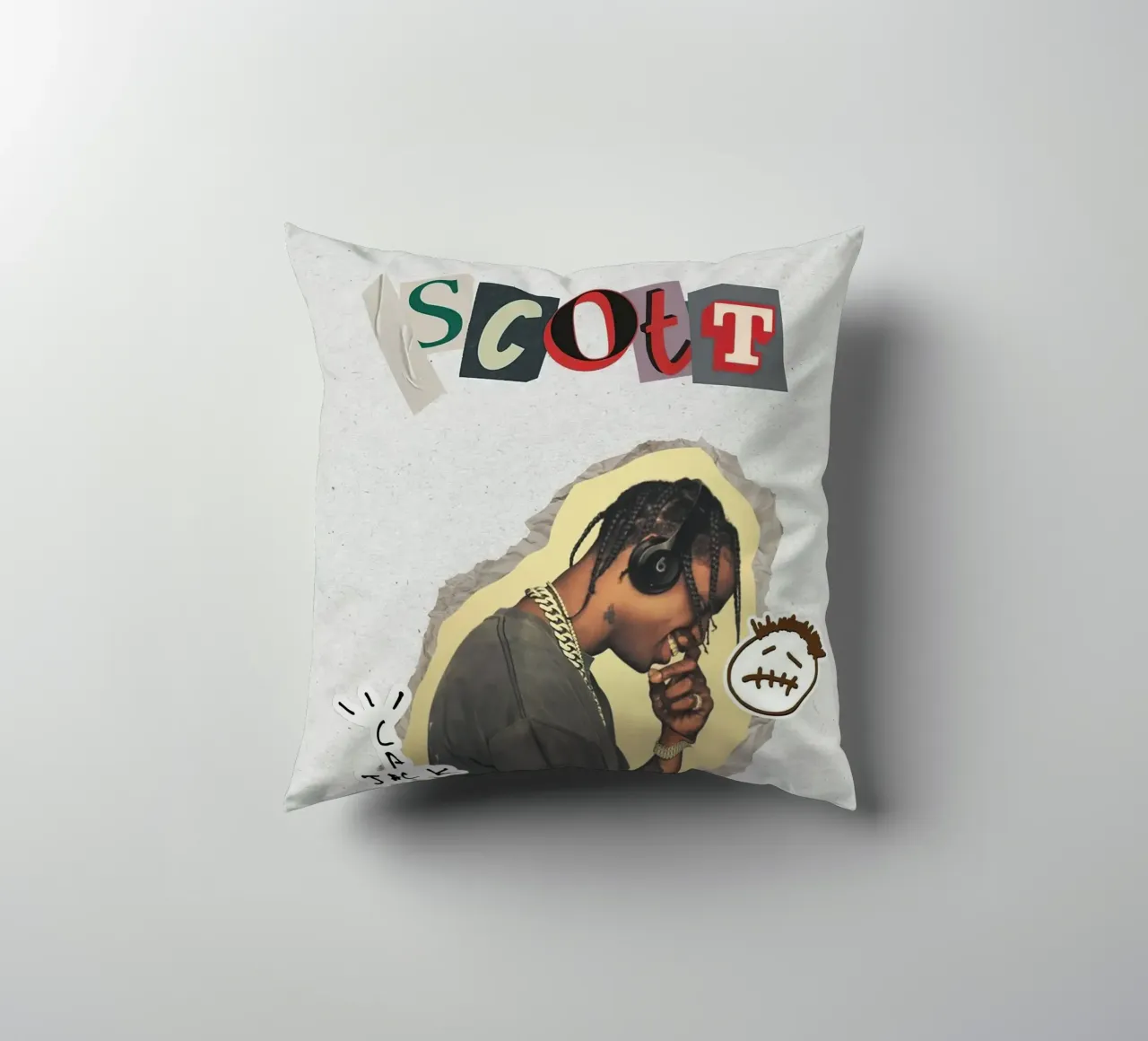 Travis Scott cuscino da Musadad Shop