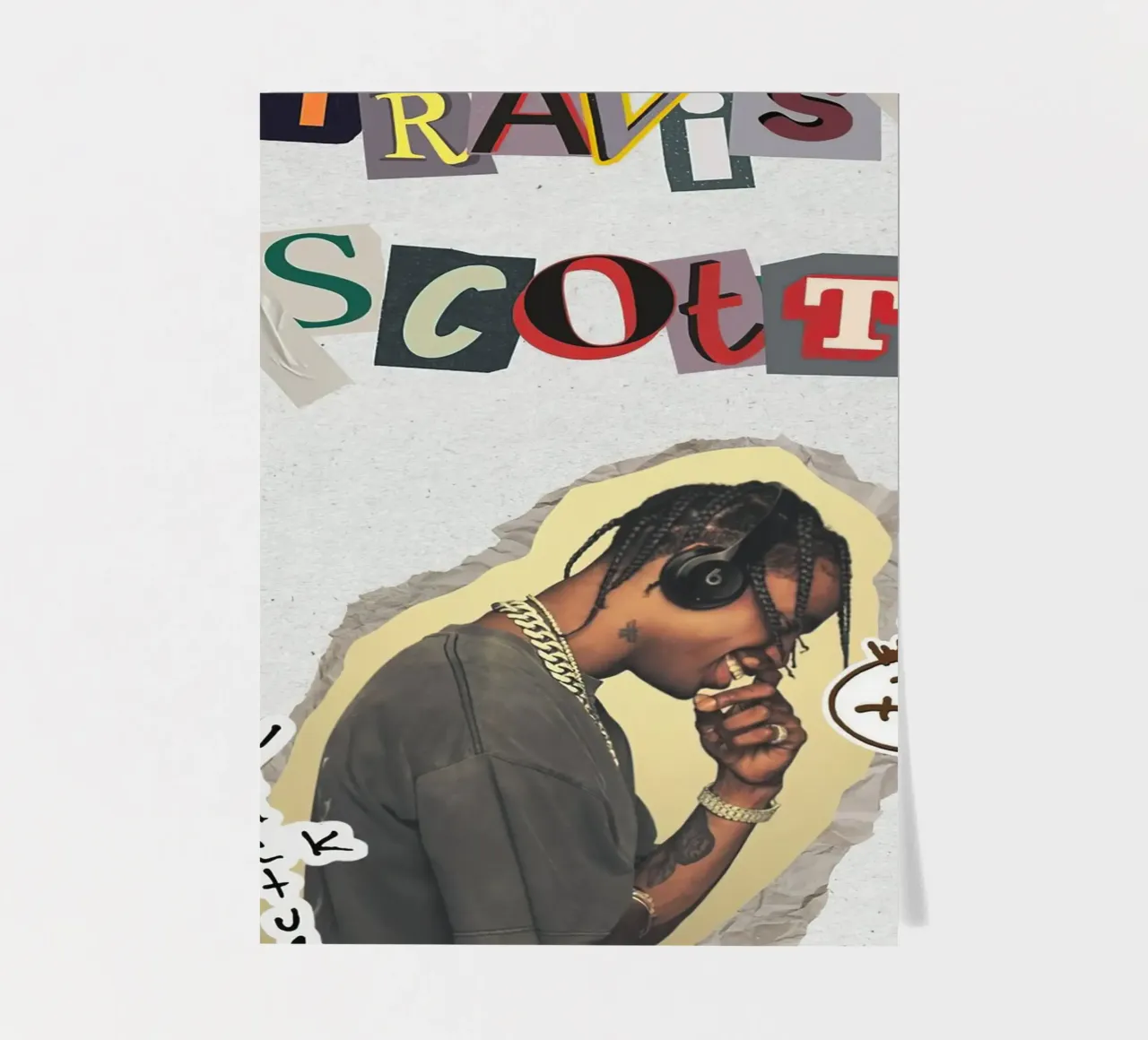 Travis Scott foglio adesivo da Musadad Shop