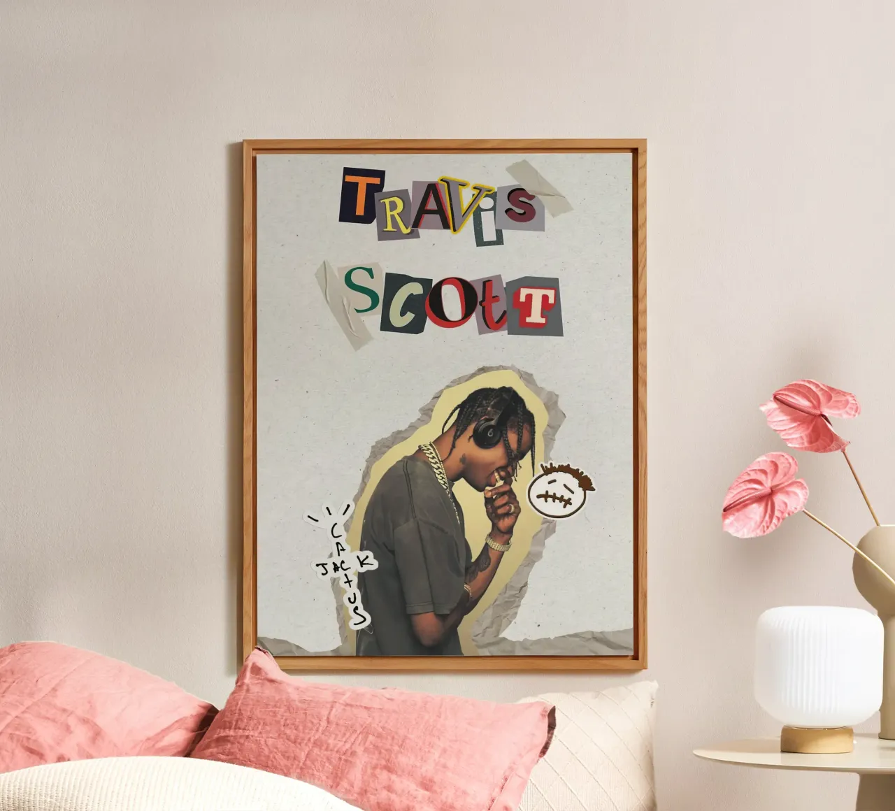 Travis Scott alluminio dibond da Musadad Shop