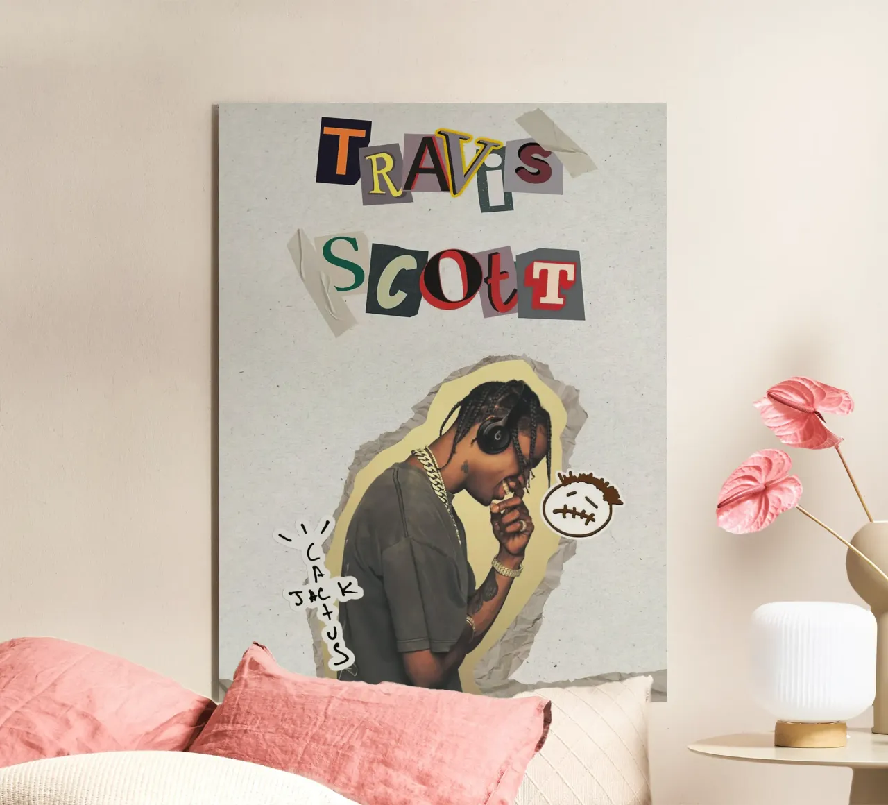 Travis Scott alluminio dibond da Musadad Shop