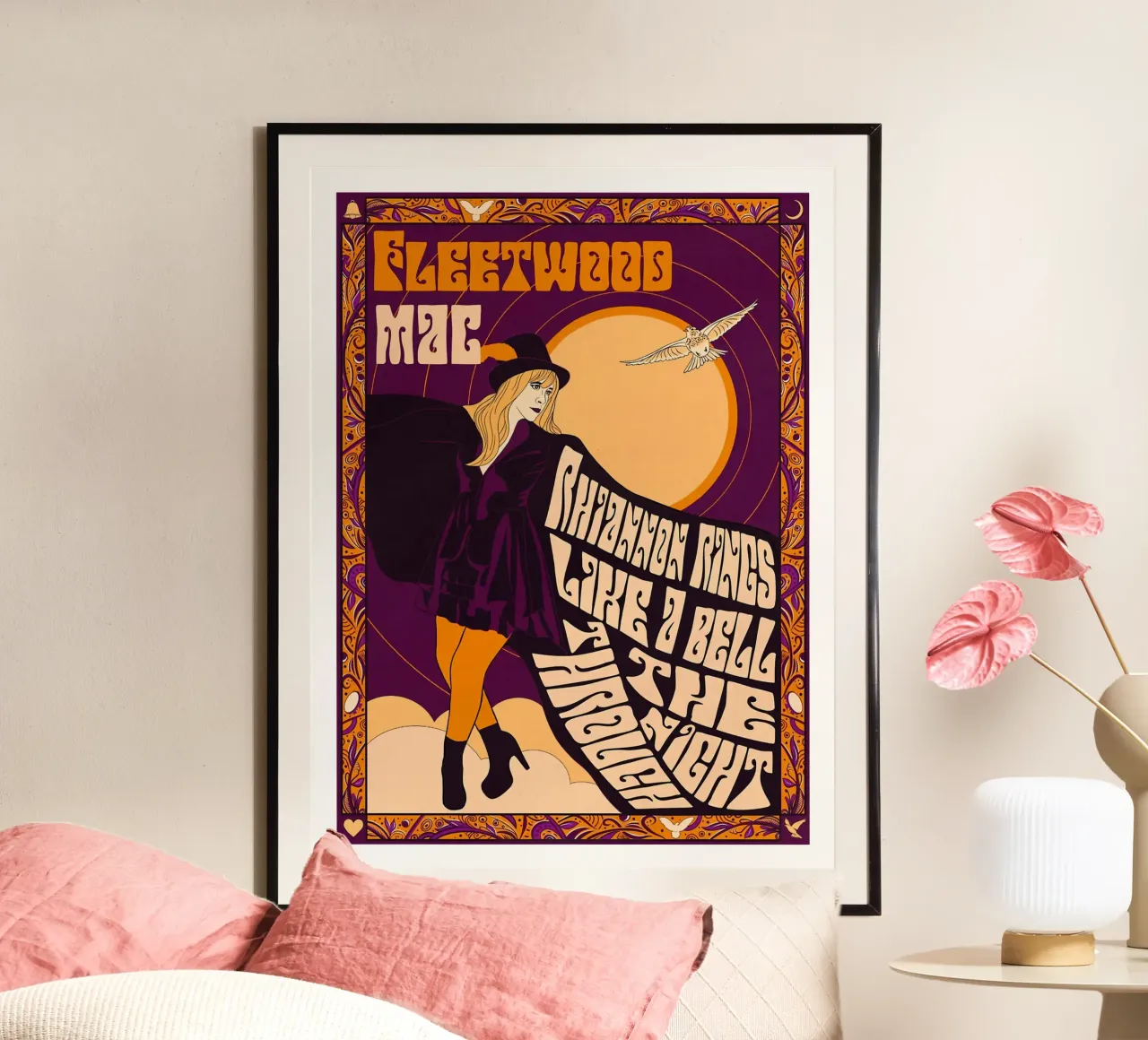 Migliori leggende da concerto Fleetwood Mac poster con telaio in alluminio da mbapesartur