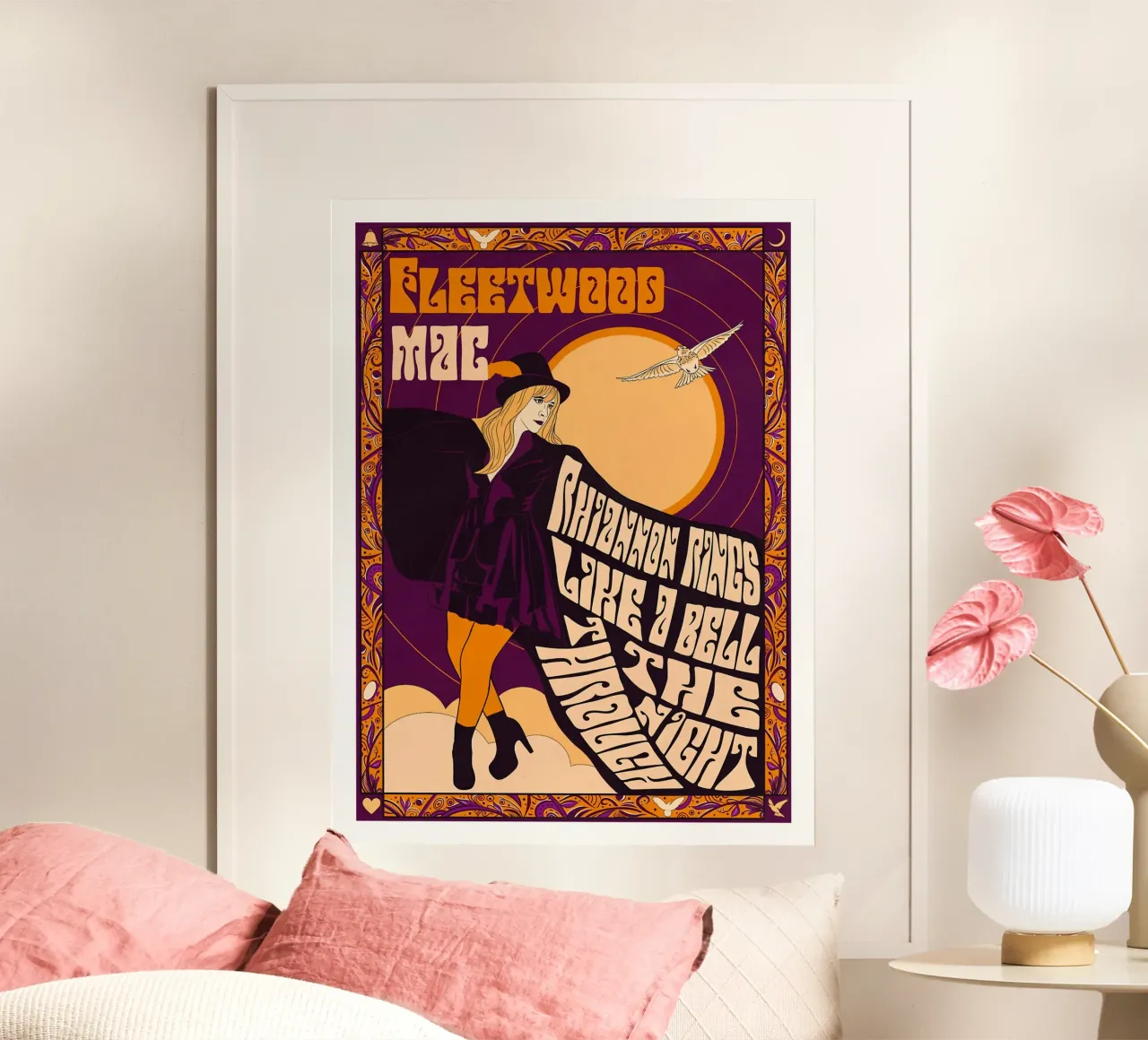 Migliori leggende da concerto Fleetwood Mac poster con telaio in alluminio da mbapesartur