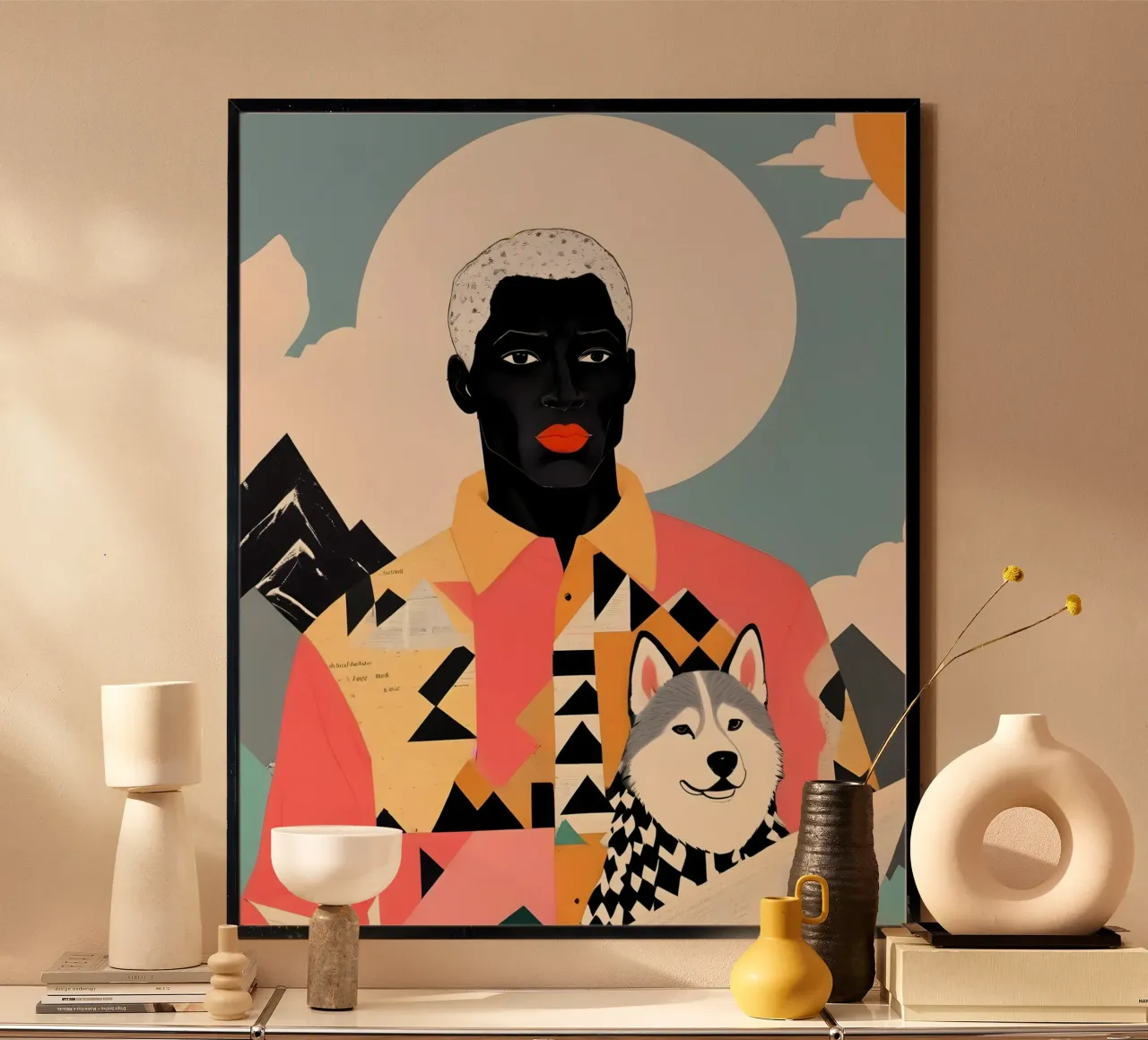 Compagno d'inverno poster con telaio in plastica da 83oranges