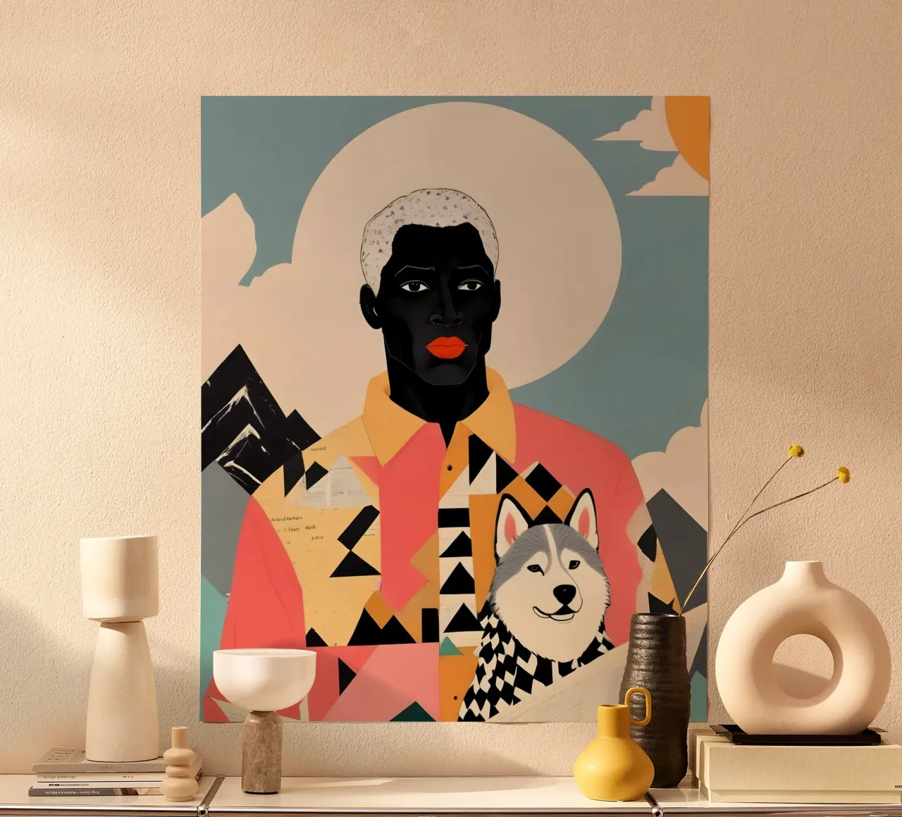 Compagno d'inverno poster con telaio in plastica da 83oranges