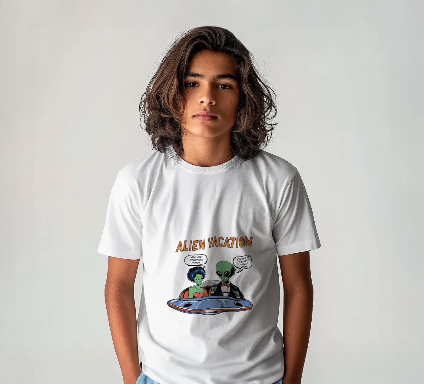 ALIEN VACATION kinder t-shirt van edsonramosart