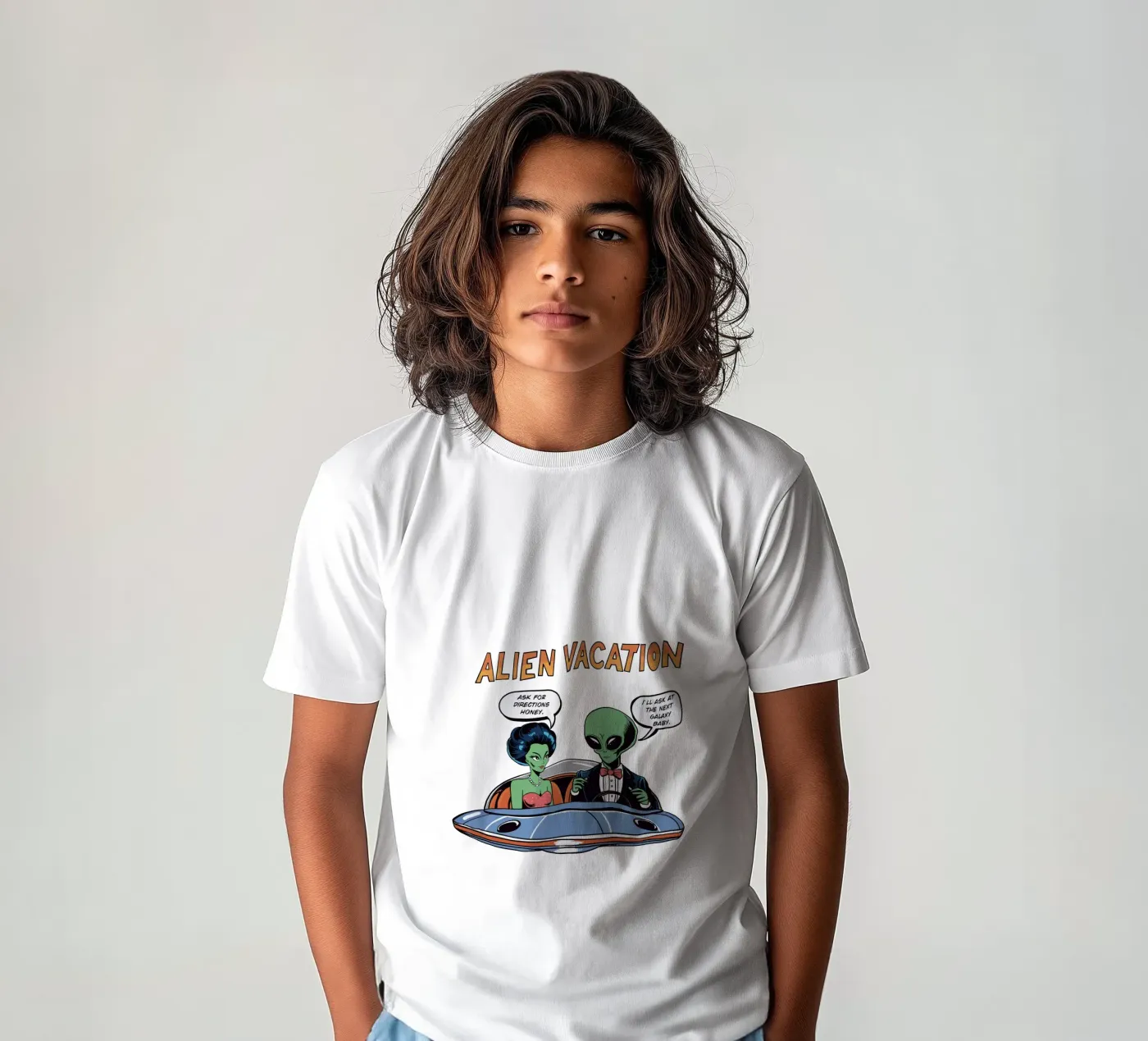 ALIEN VACATION kinder t-shirt van edsonramosart