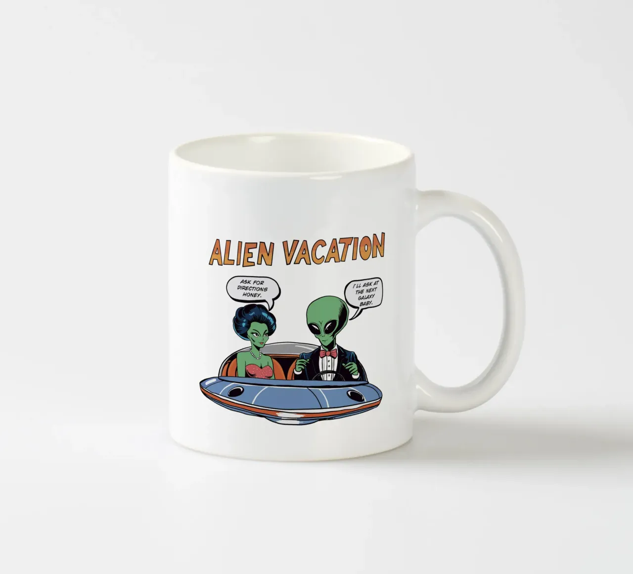 ALIEN VACATION tazza in ceramica da edsonramosart