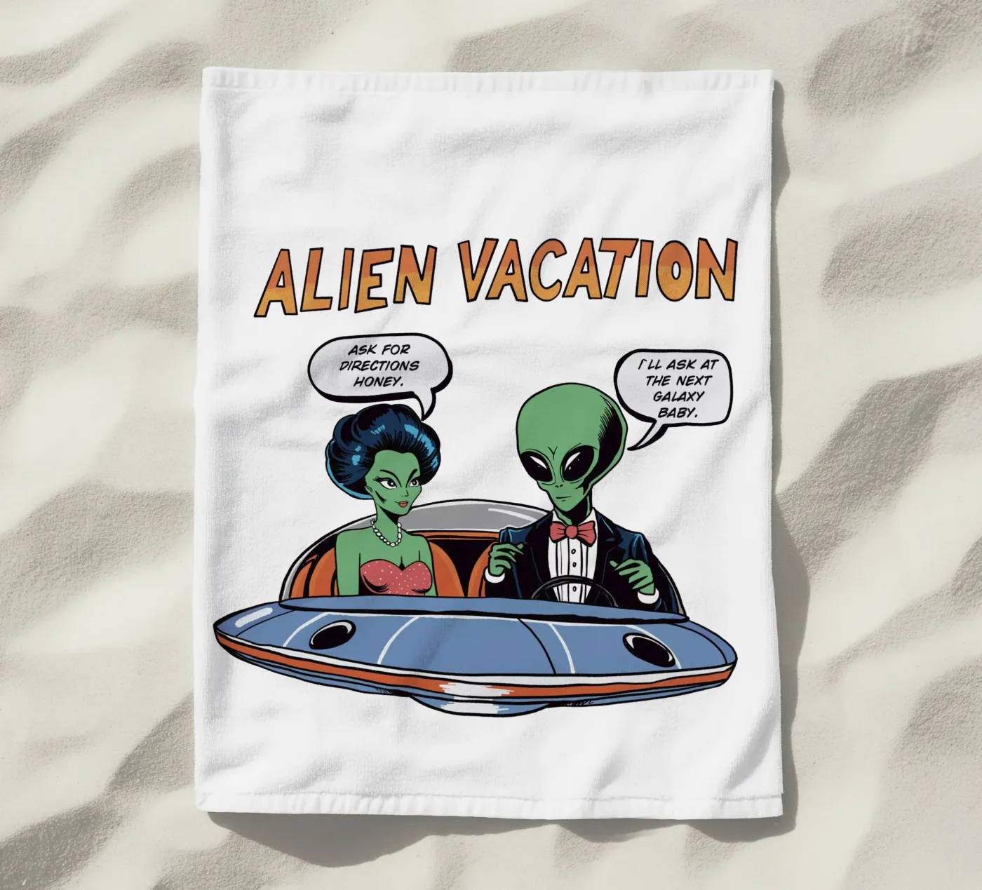 ALIEN VACATION Strandtuch von edsonramosart