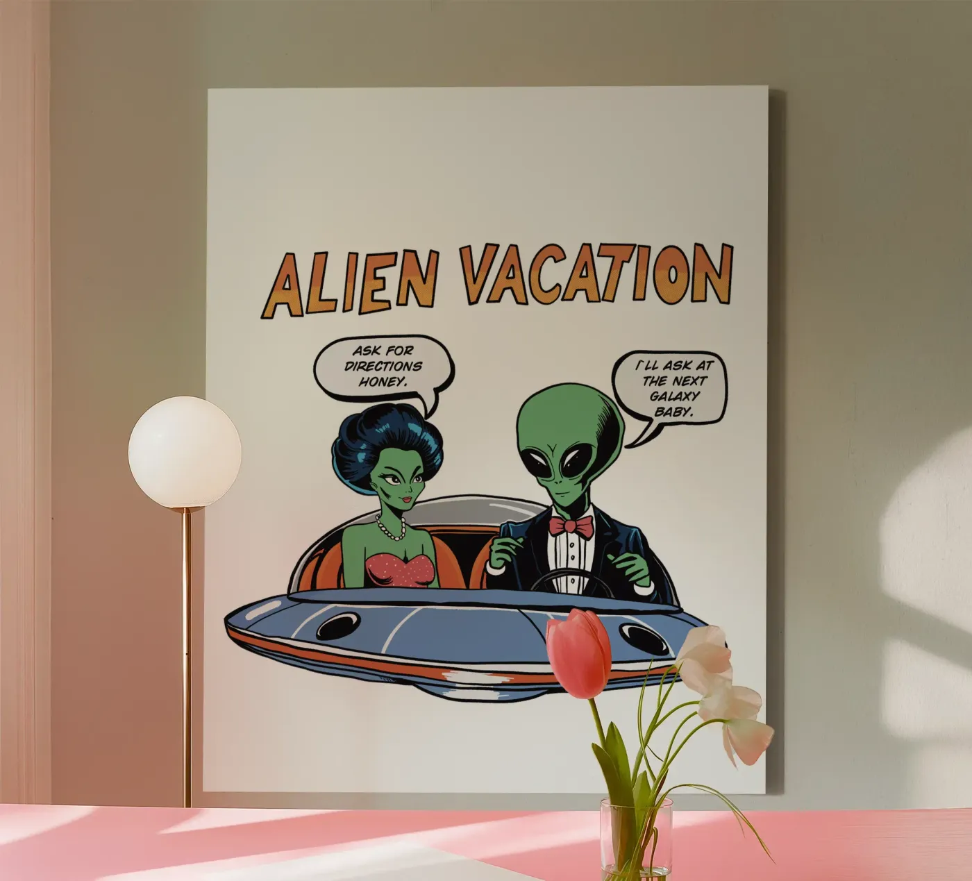 ALIEN VACATION canvas van edsonramosart