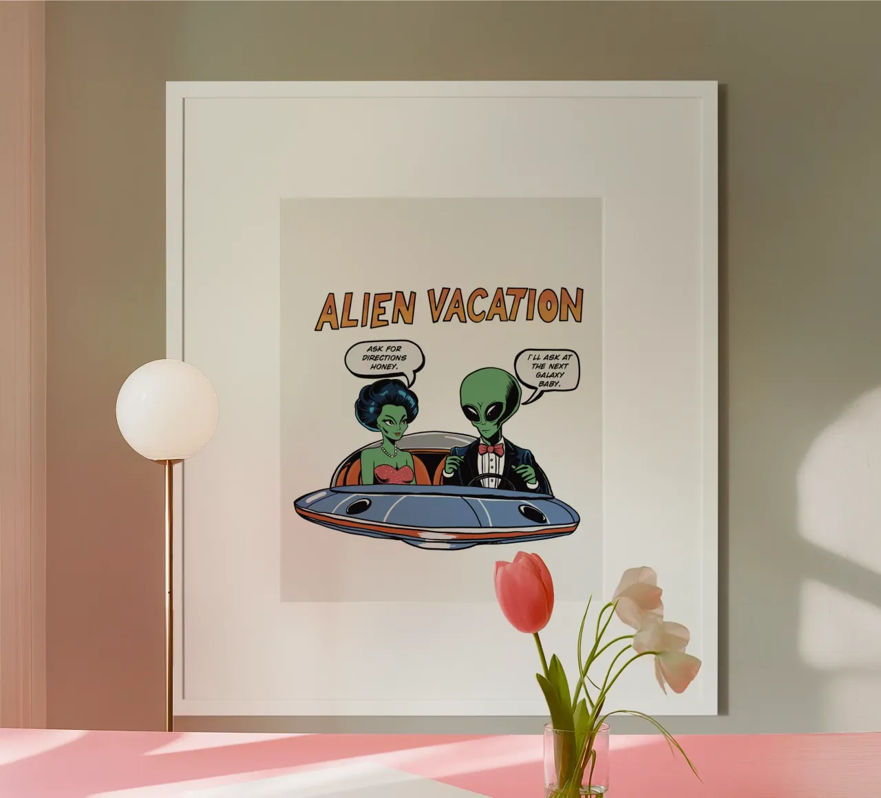 ALIEN VACATION poster van edsonramosart