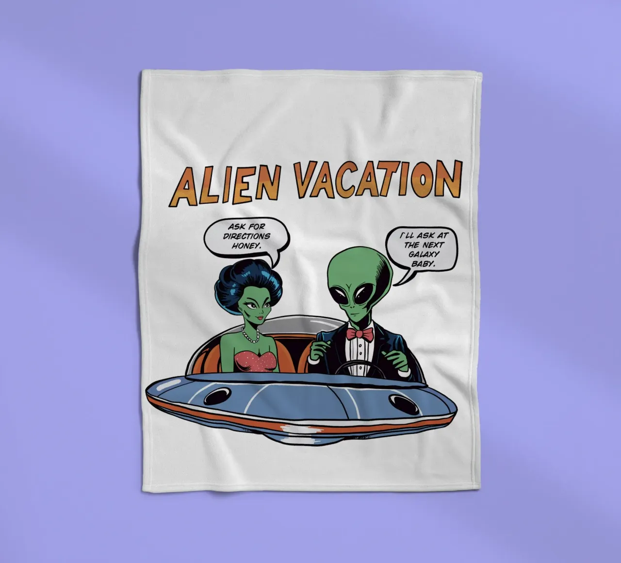 ALIEN VACATION Fleecedecke von edsonramosart