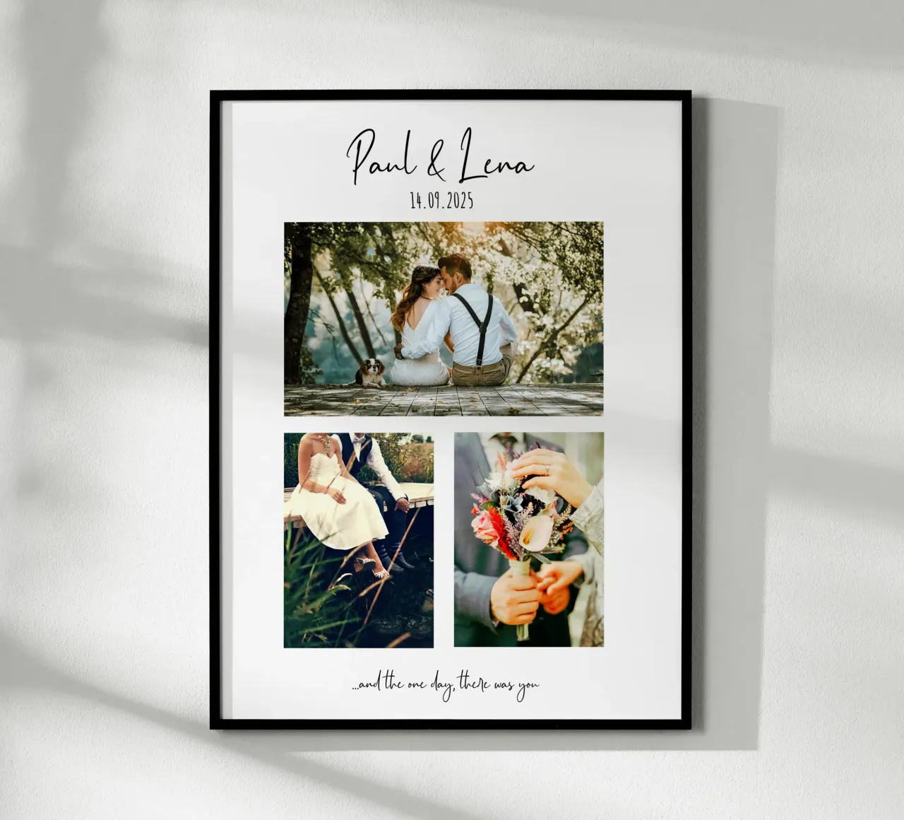 Hochzeit Boho-Style poster con telaio in alluminio da herz_laute