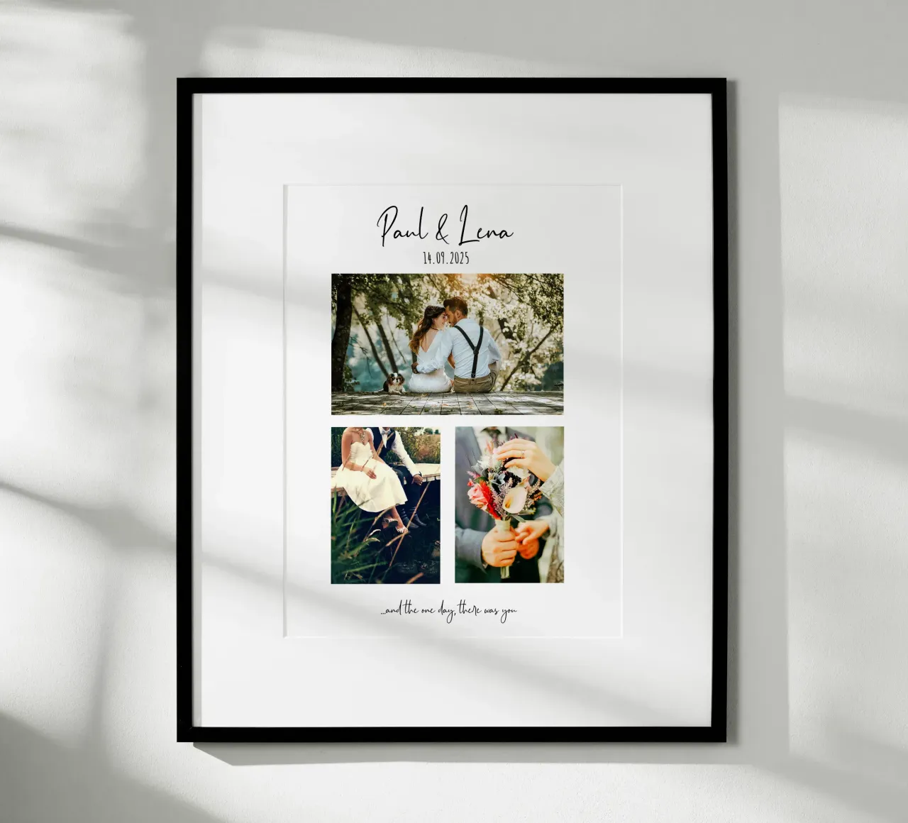Hochzeit Boho-Style poster con telaio in alluminio da herz_laute
