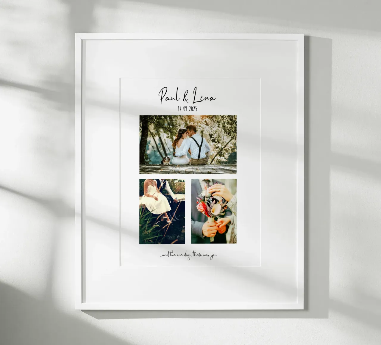 Hochzeit Boho-Style poster con telaio in alluminio da herz_laute