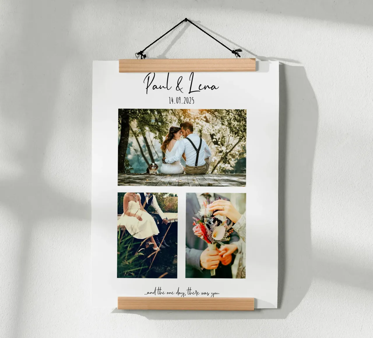 Hochzeit Boho-Style poster con telaio in alluminio da herz_laute
