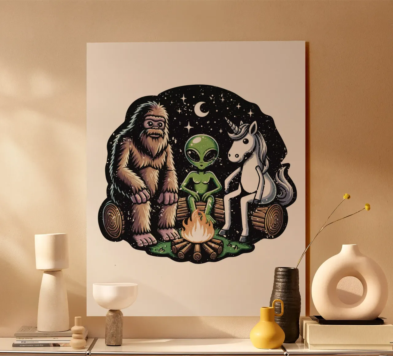 fantasy camp acrylic glass by edsonramosart