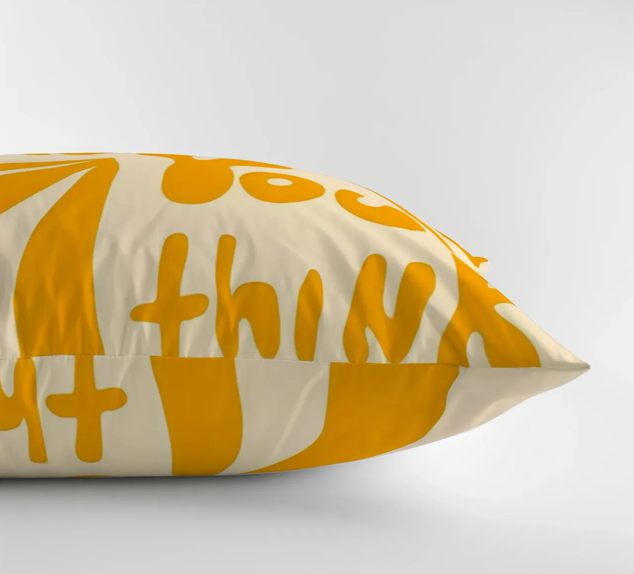 'MAYBE IT EASIER THAN YOU think' cuscino da Type & Tape