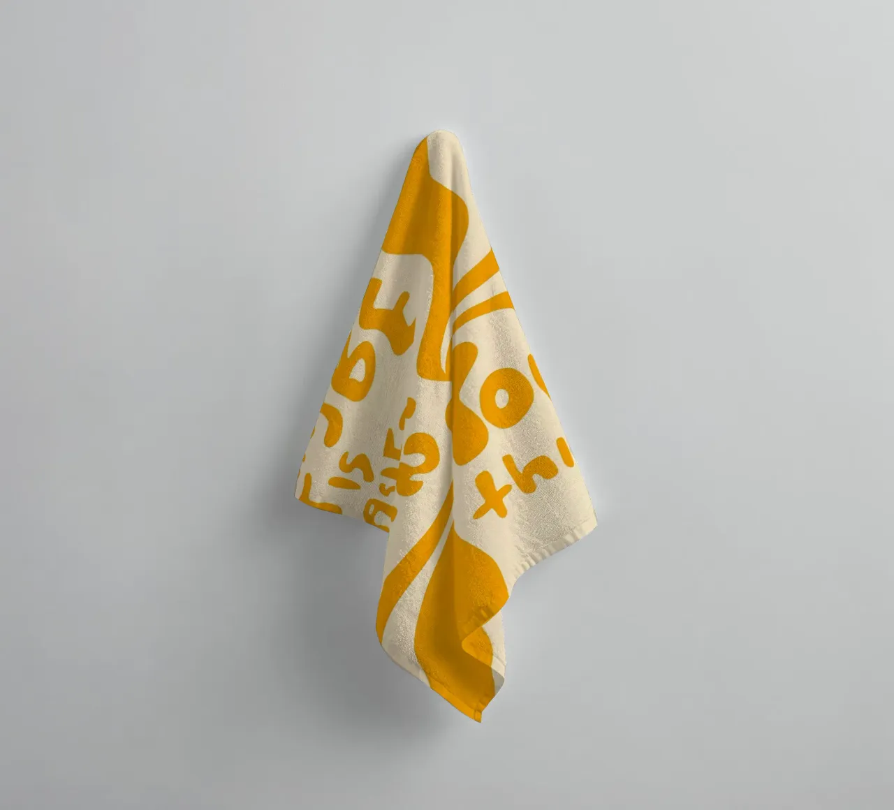'MAYBE IT EASIER THAN YOU think' asciugamano da bagno da Type & Tape