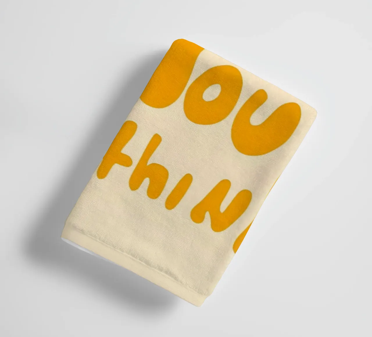 'MAYBE IT EASIER THAN YOU think' asciugamano da bagno da Type & Tape