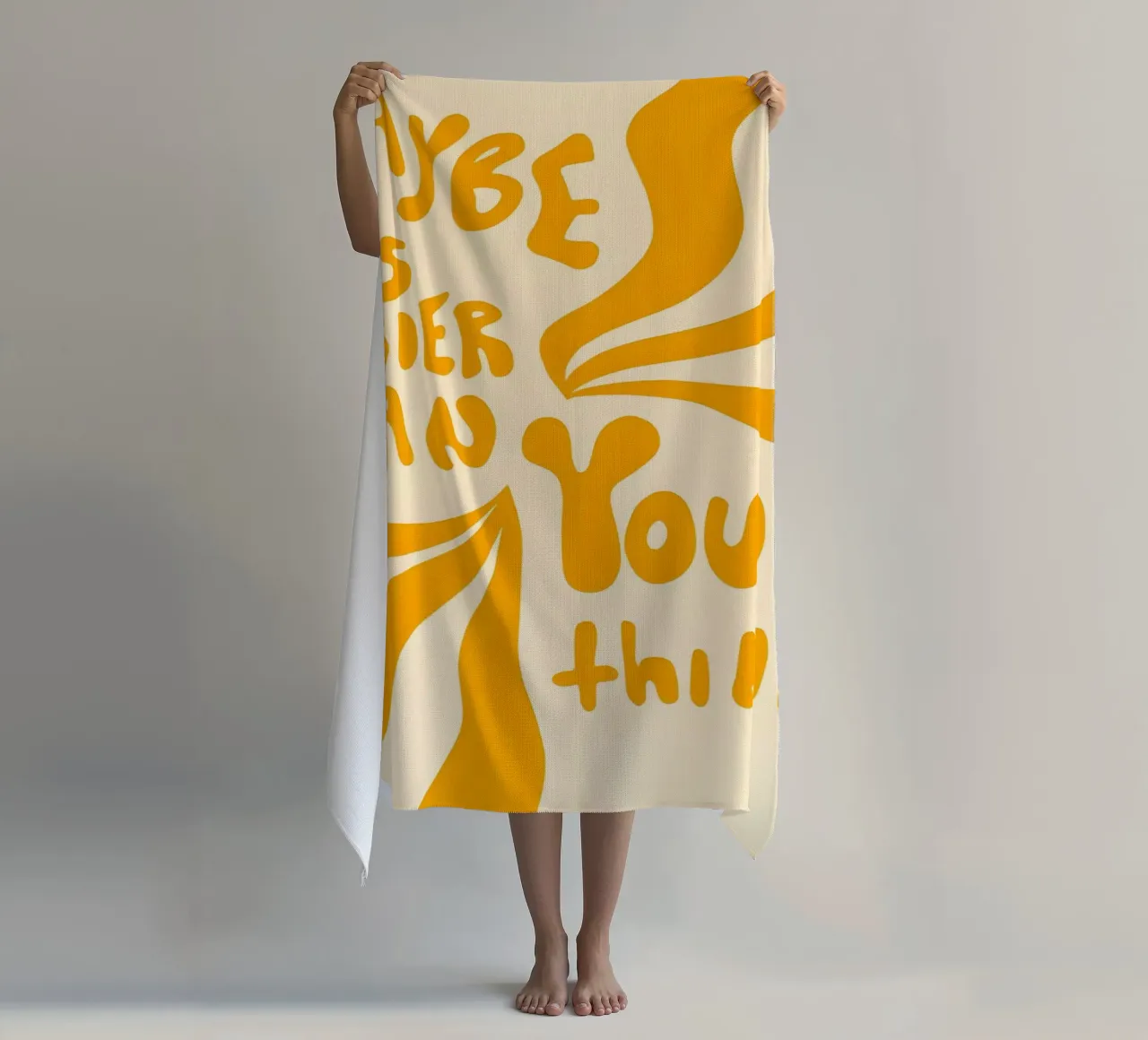 'MAYBE IT EASIER THAN YOU think' telo mare da Type & Tape