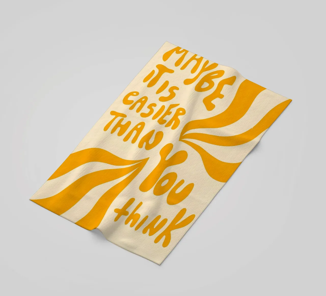 'MAYBE IT EASIER THAN YOU think' telo mare da Type & Tape