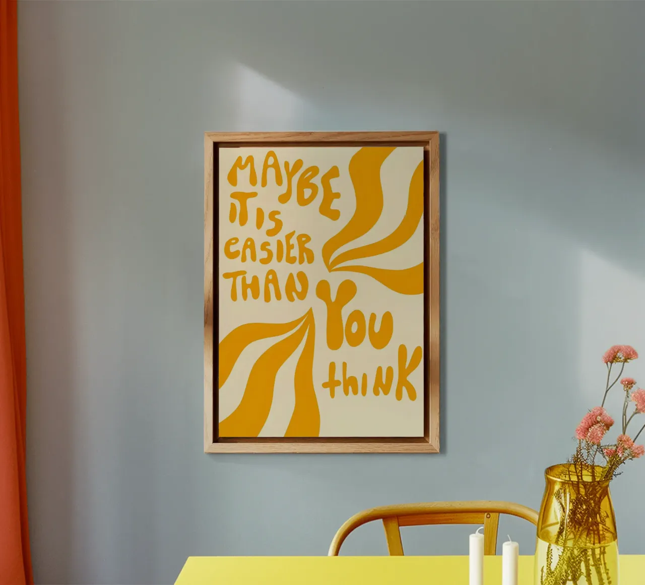 'MAYBE IT EASIER THAN YOU think' alluminio dibond da Type & Tape