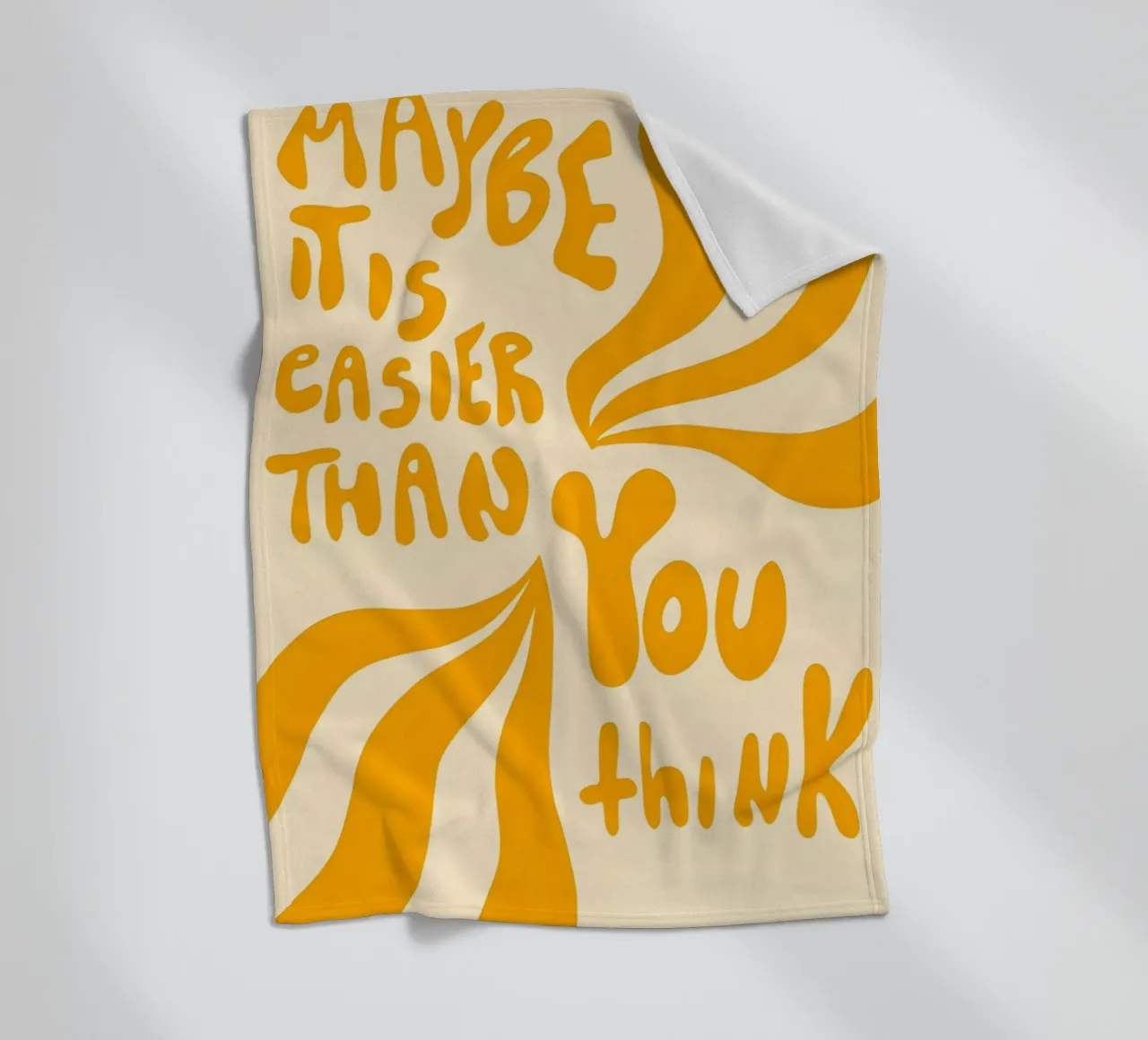 'MAYBE IT EASIER THAN YOU think' coperta in pile da Type & Tape