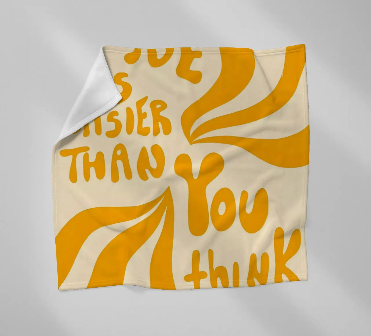 'MAYBE IT EASIER THAN YOU think' coperta in pile da Type & Tape