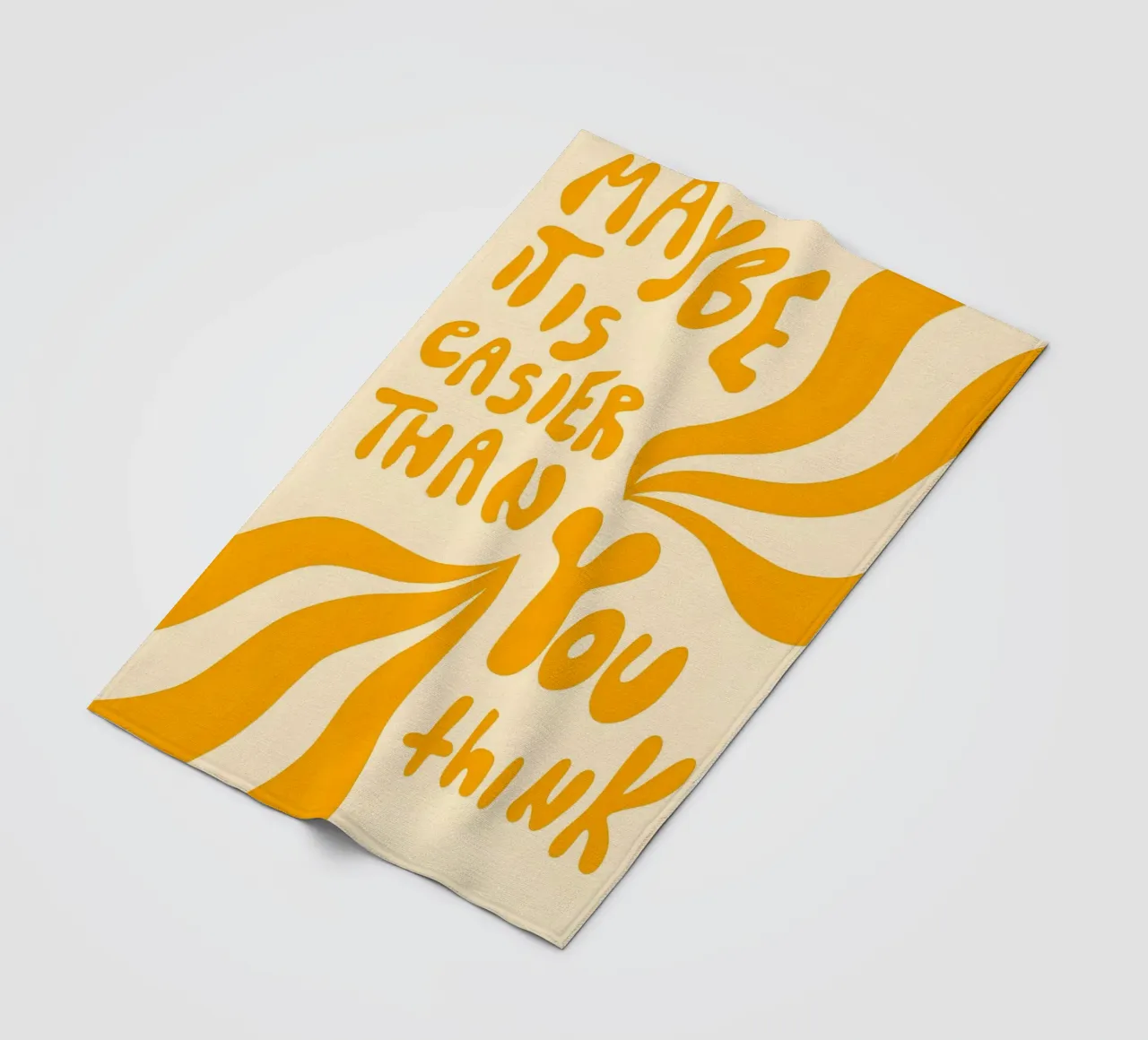 'MAYBE IT EASIER THAN YOU think' coperta in pile da Type & Tape