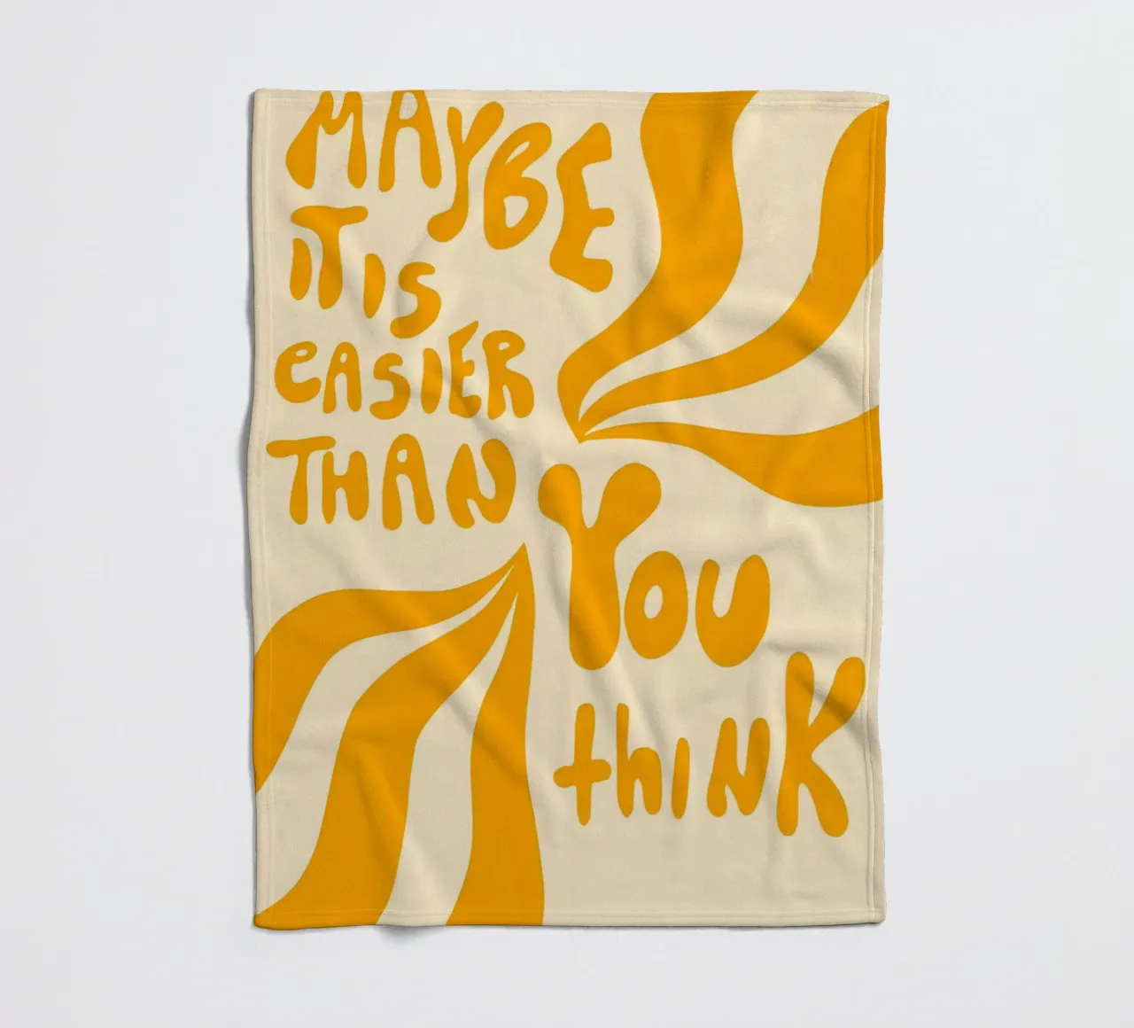 'MAYBE IT EASIER THAN YOU think' coperta in pile da Type & Tape