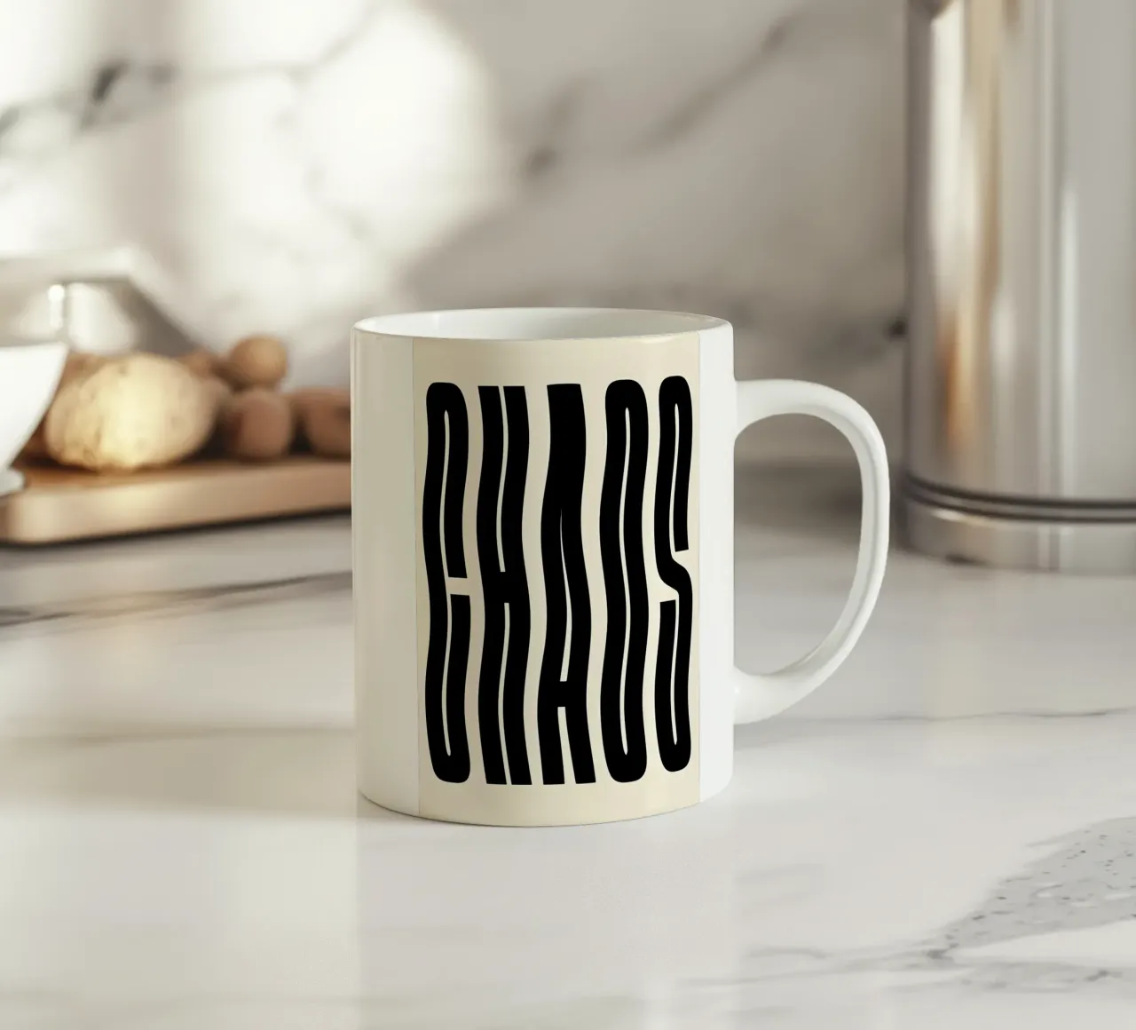 CHAOS tazza in ceramica da Type & Tape