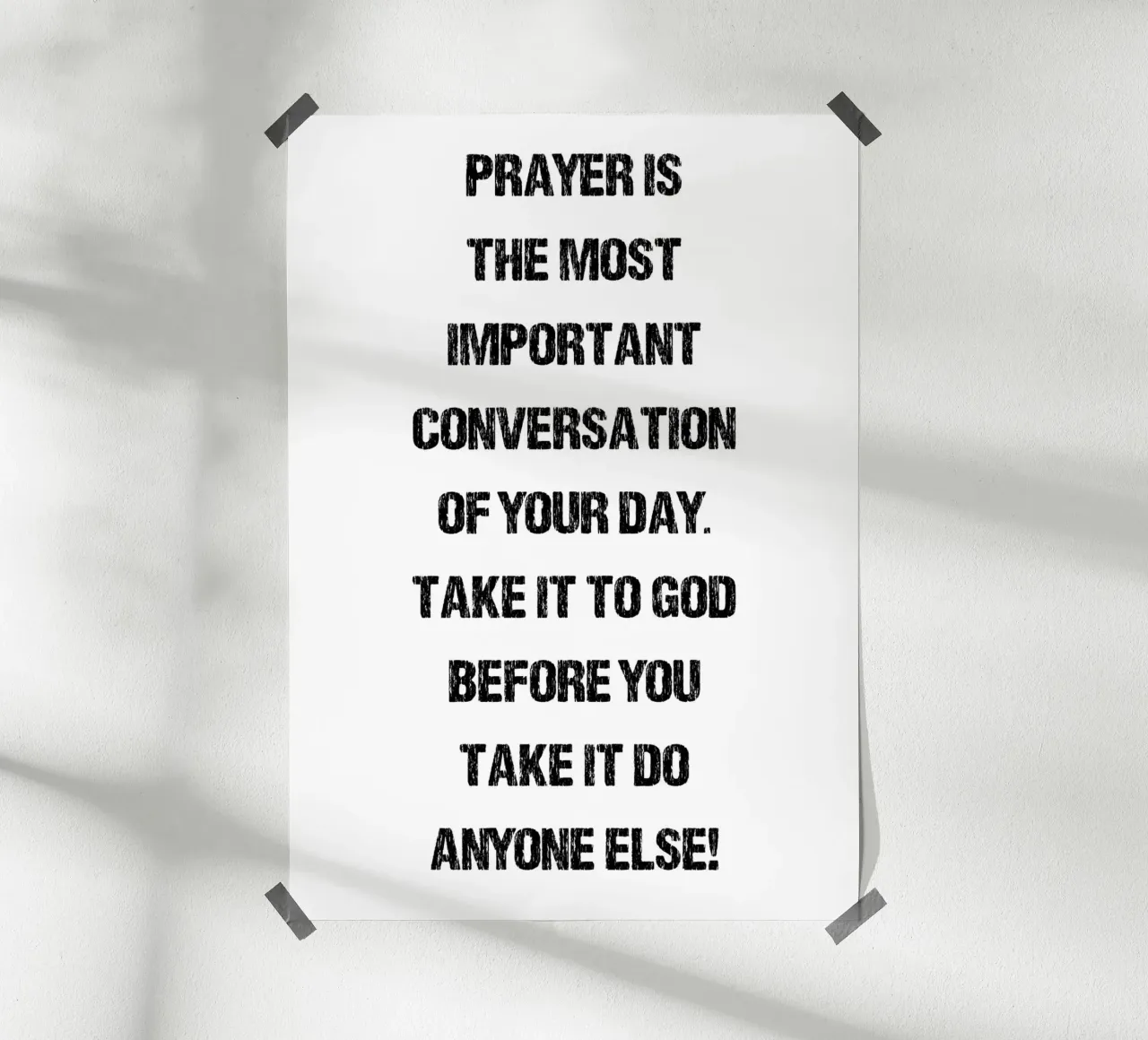 Prayer is the most important conversation poster da ramosashop