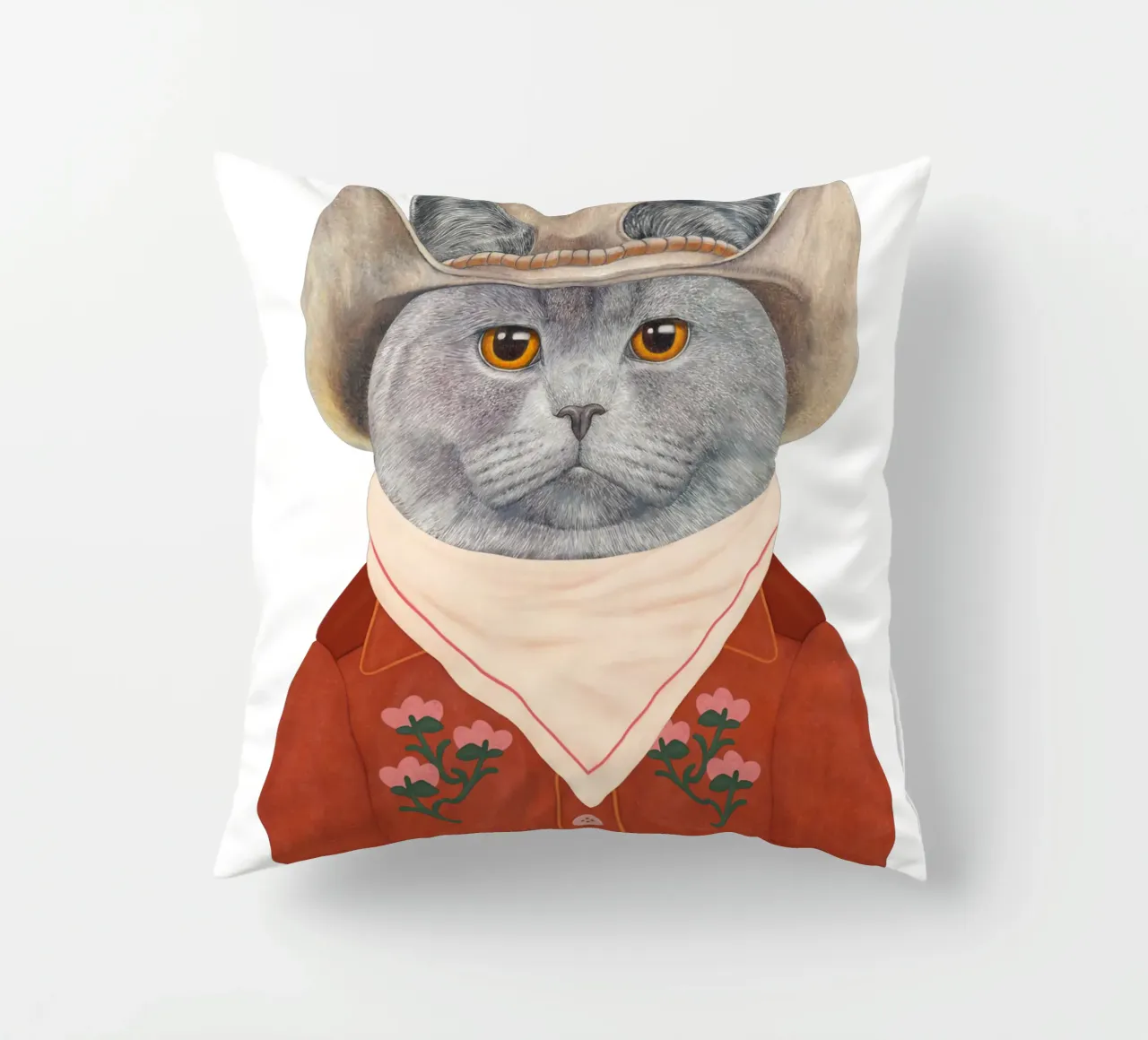 Gatto Cowboy - Inglese a pelo corto cuscino da Animal Crew