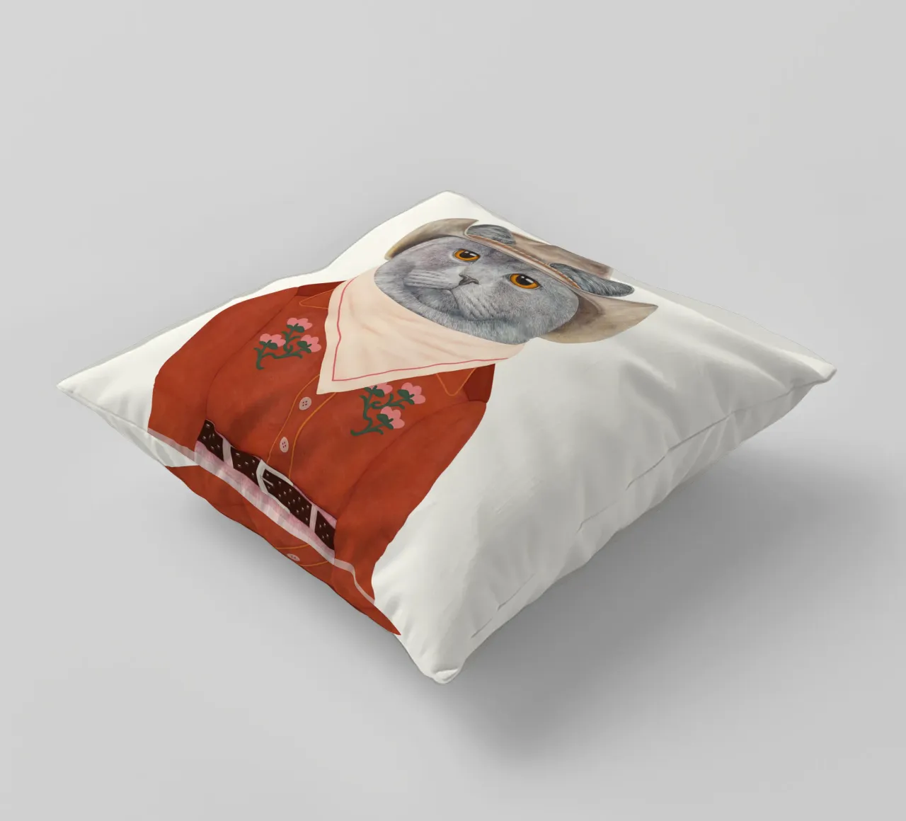 Gatto Cowboy - Inglese a pelo corto cuscino da Animal Crew