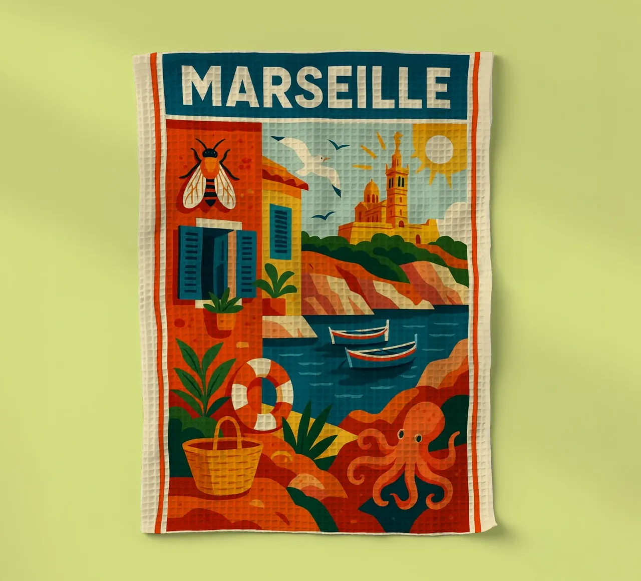 MARSIGLIA - L'éclat du Sud canovaccio da cucina da JETLAG | affiches voyage