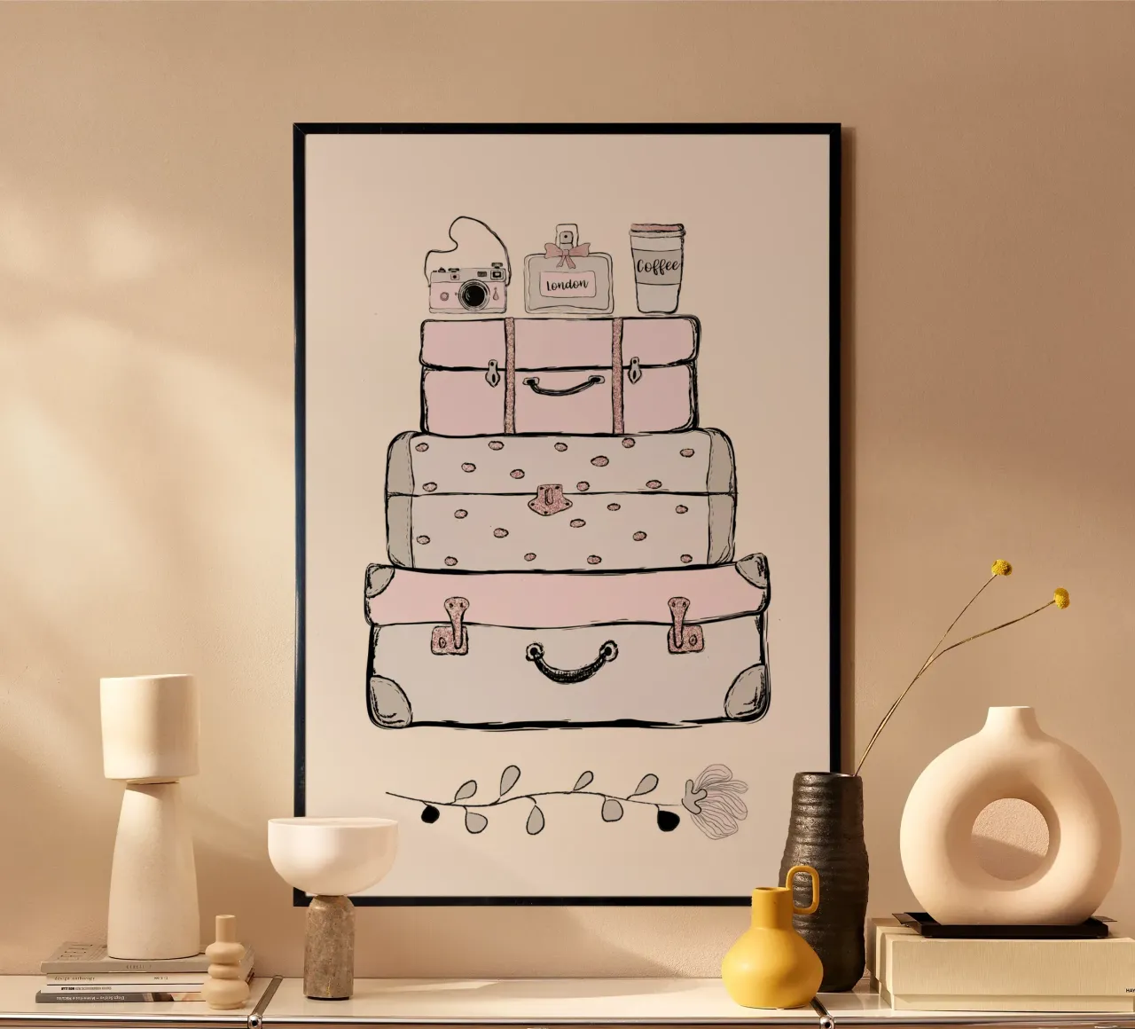 Parisian Travel Stack poster da vintageshop