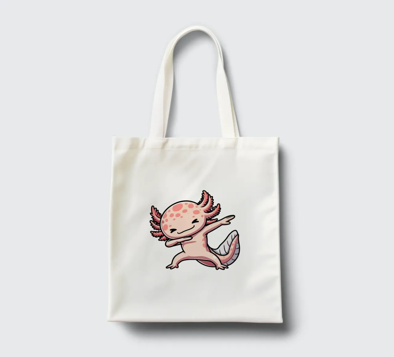 Axolotl Dab borsa in juta da edsonramosart