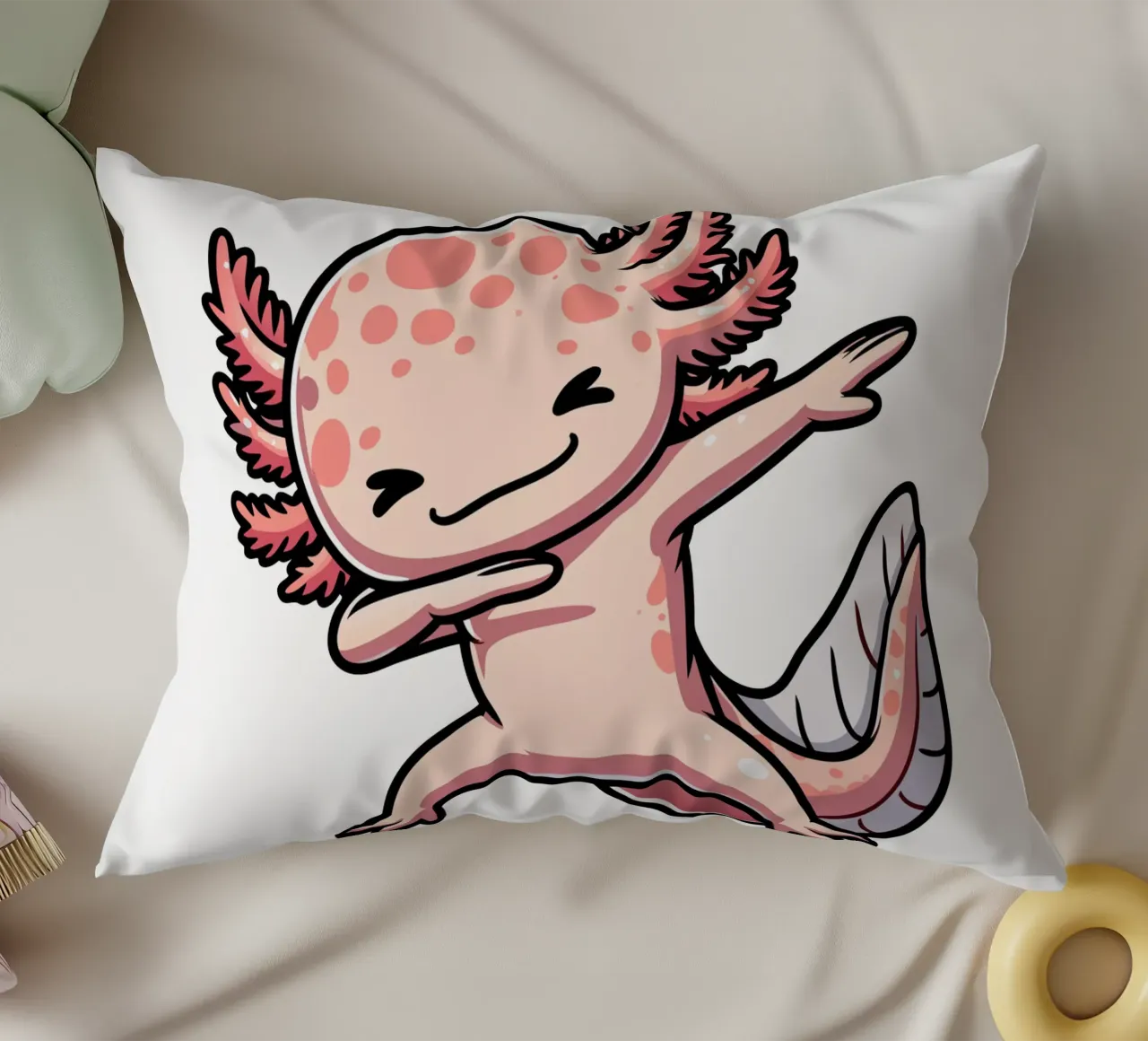 Axolotl Dab cuscino da edsonramosart