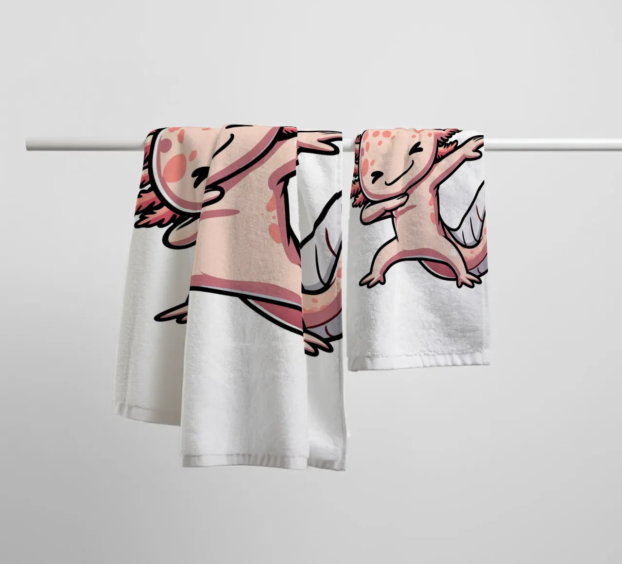 Axolotl Dab asciugamano da bagno da edsonramosart